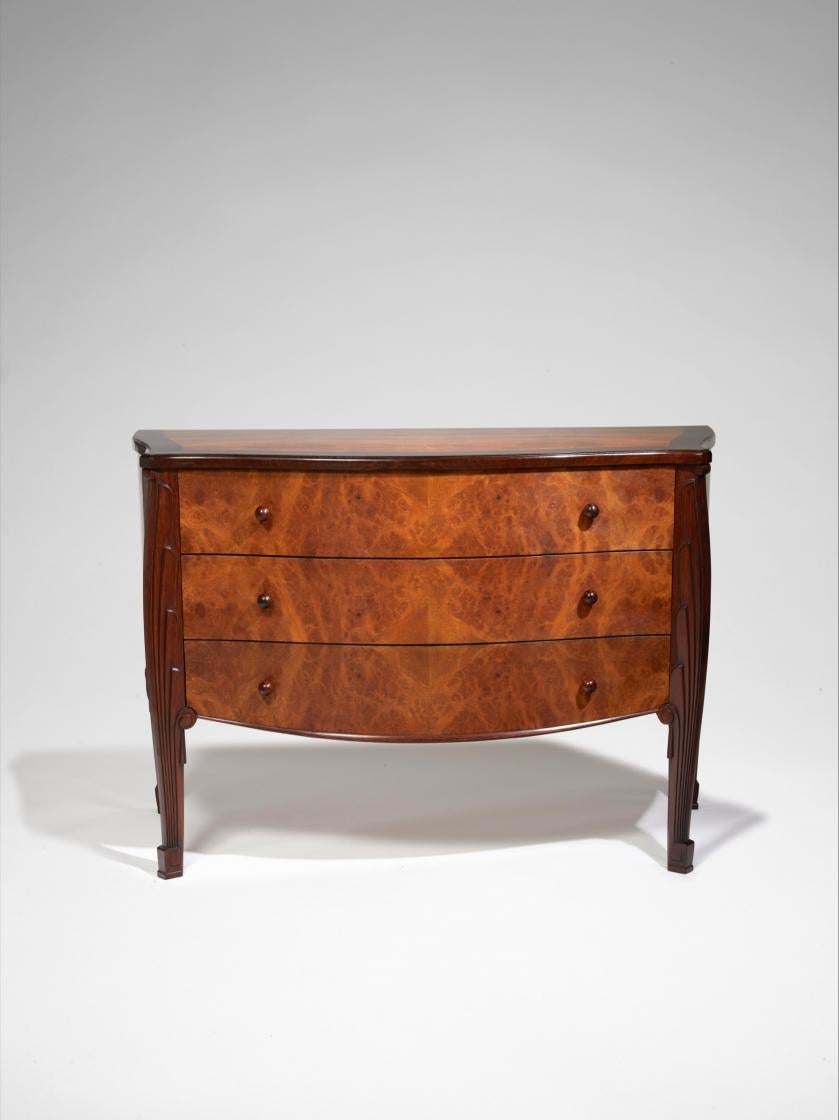 French Süe & Mare, Chest of Drawers in Wood and Thuya Chest of Drawer, circa 1925