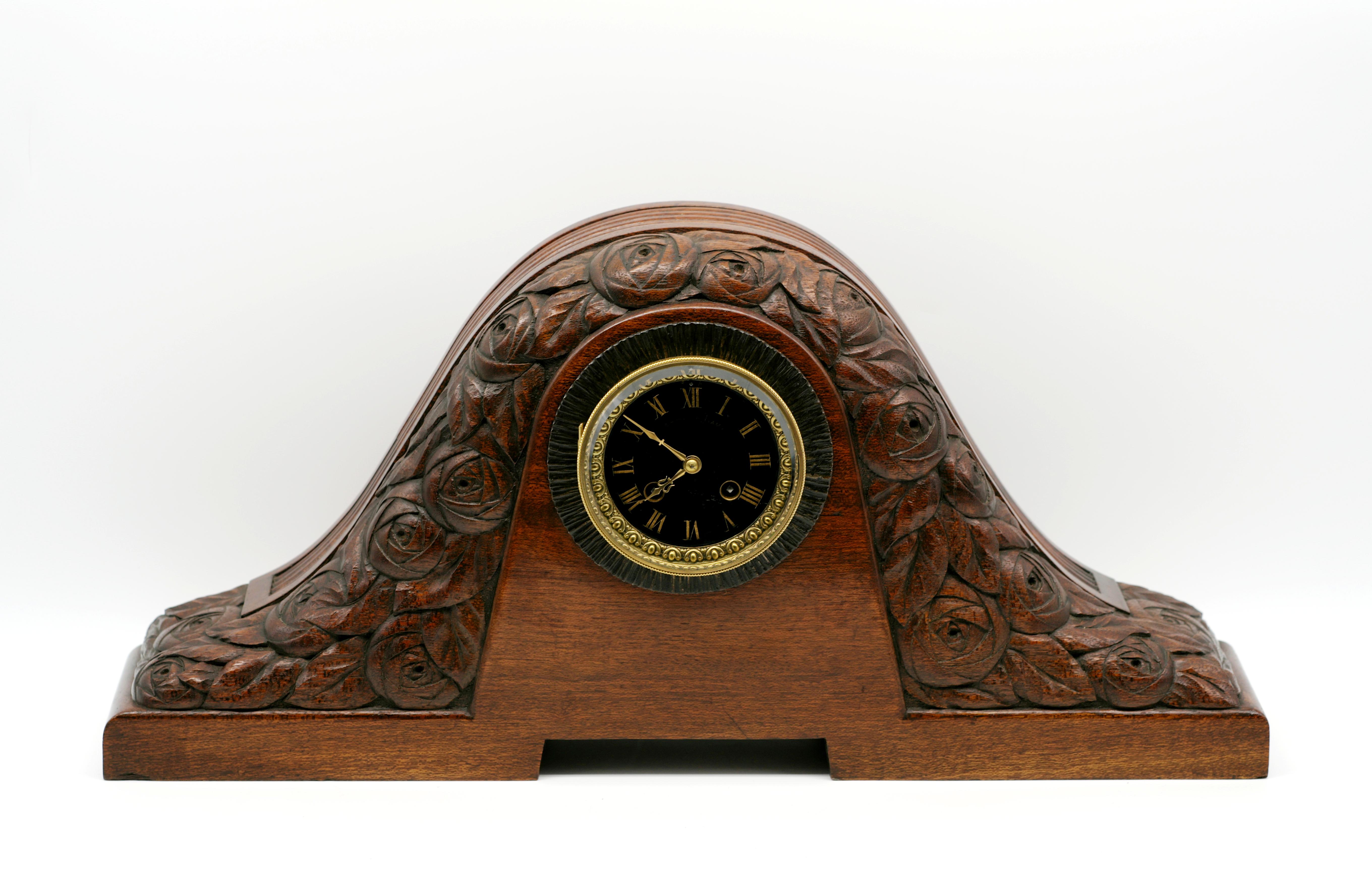 Art Deco Süe & Mare Rare Table / Mantle Clock 1920 For Sale