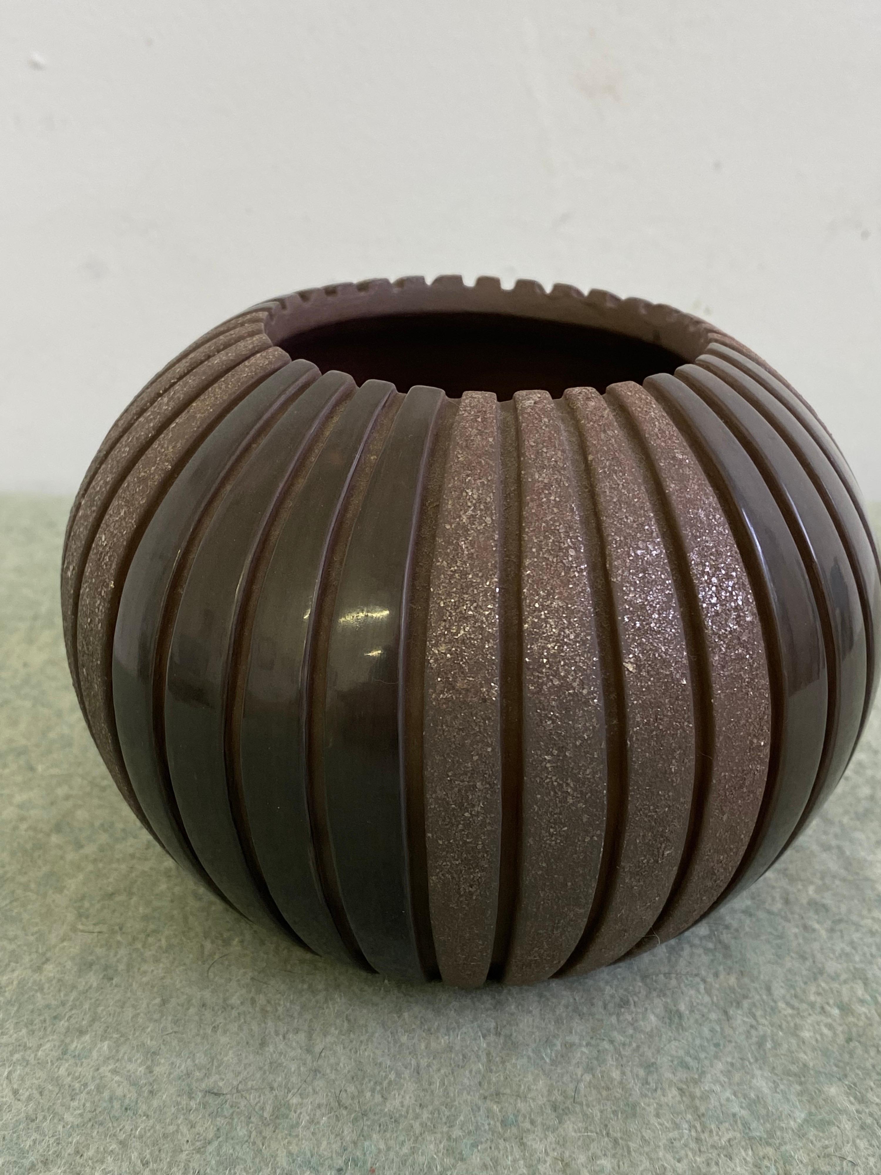 American Sue Tapia Incised Pot For Sale
