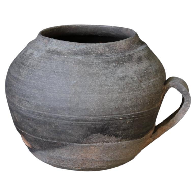 Wildlederware/Antike japanische Vase/4.-8. Jahrhundert/Wabi-sabi im Angebot
