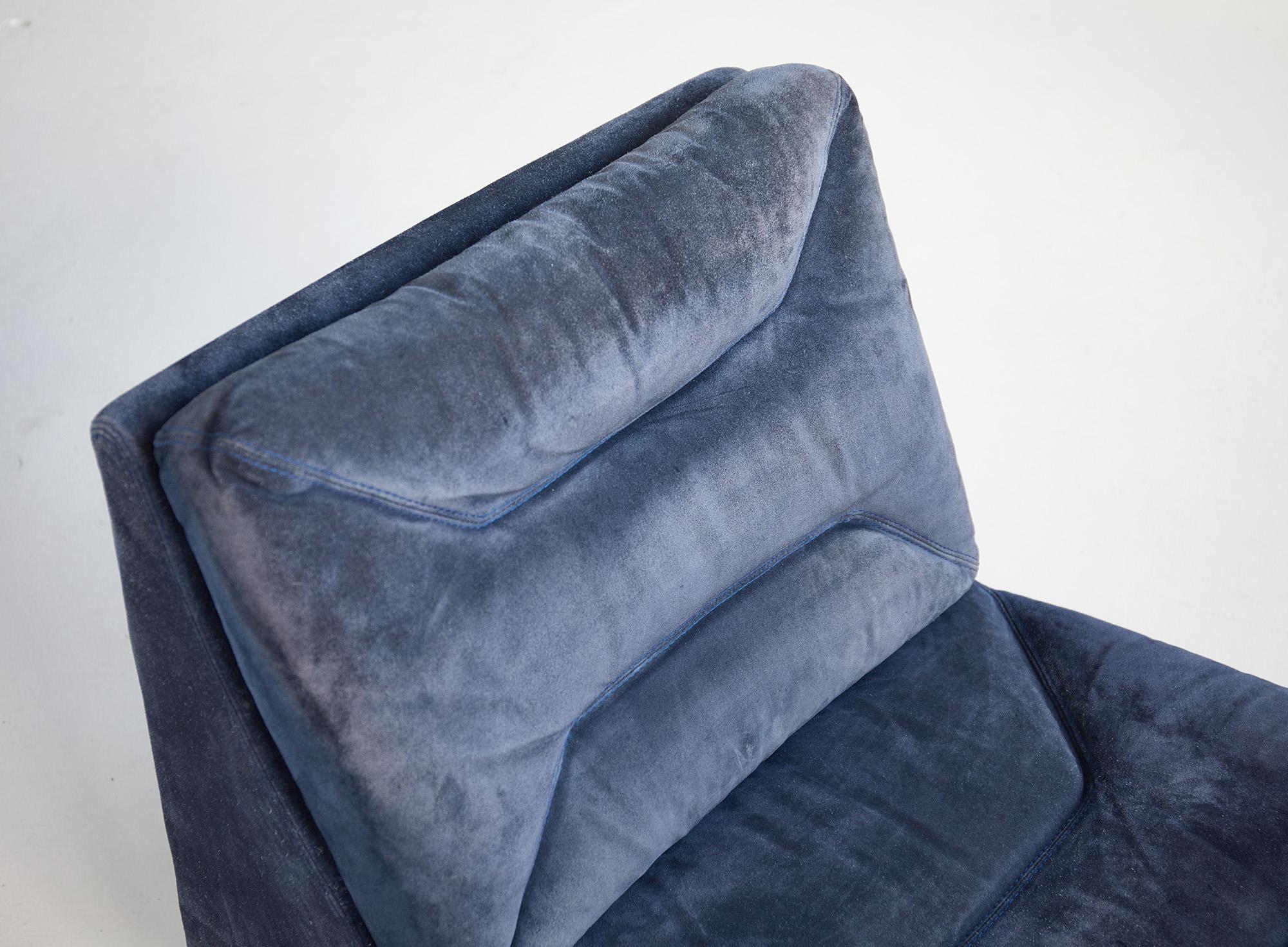 Fin du 20e siècle Chaise longue chromée dans le style de Jacques Charpentier, France 1970 en vente