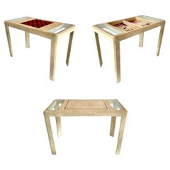 Suede Card Tables and Tea Tables