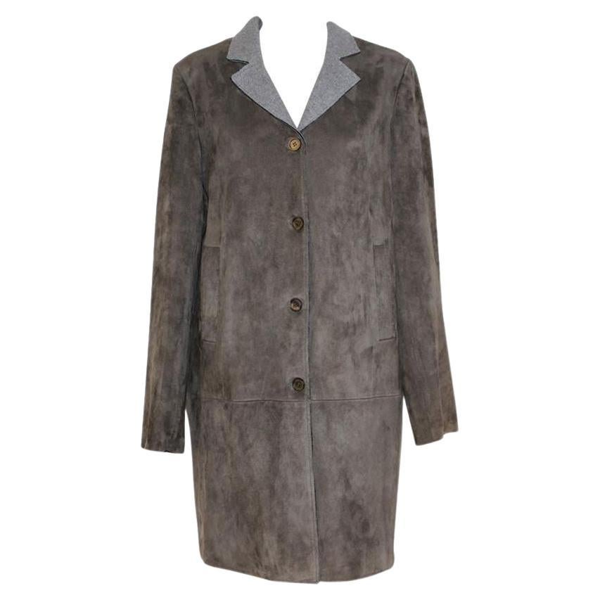 Stouls Paris Suede coat size M For Sale