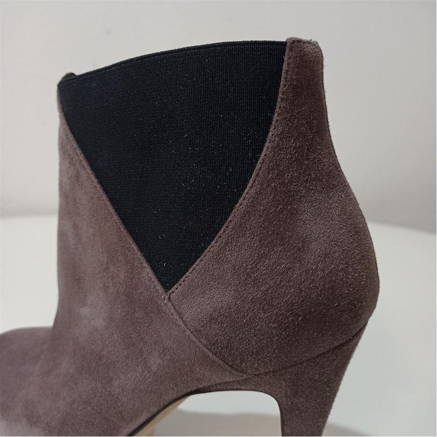Brian Atwood Suede half boots size 39 In Excellent Condition For Sale In Gazzaniga (BG), IT