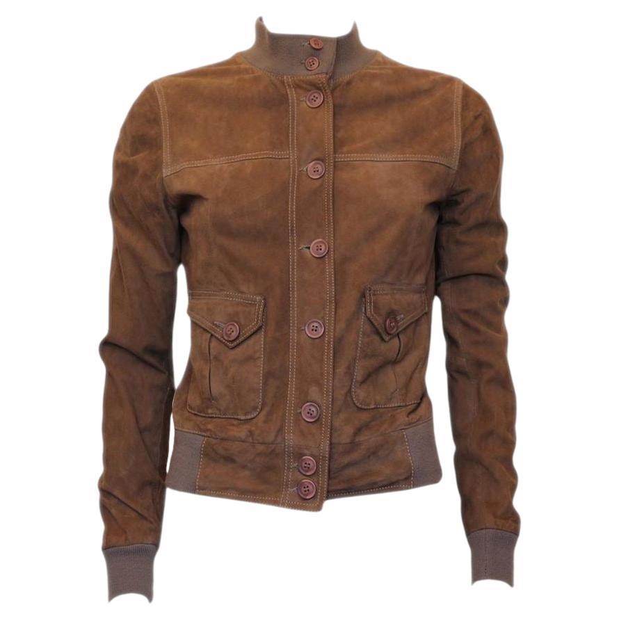 Le Sentier Suede jacket size M For Sale