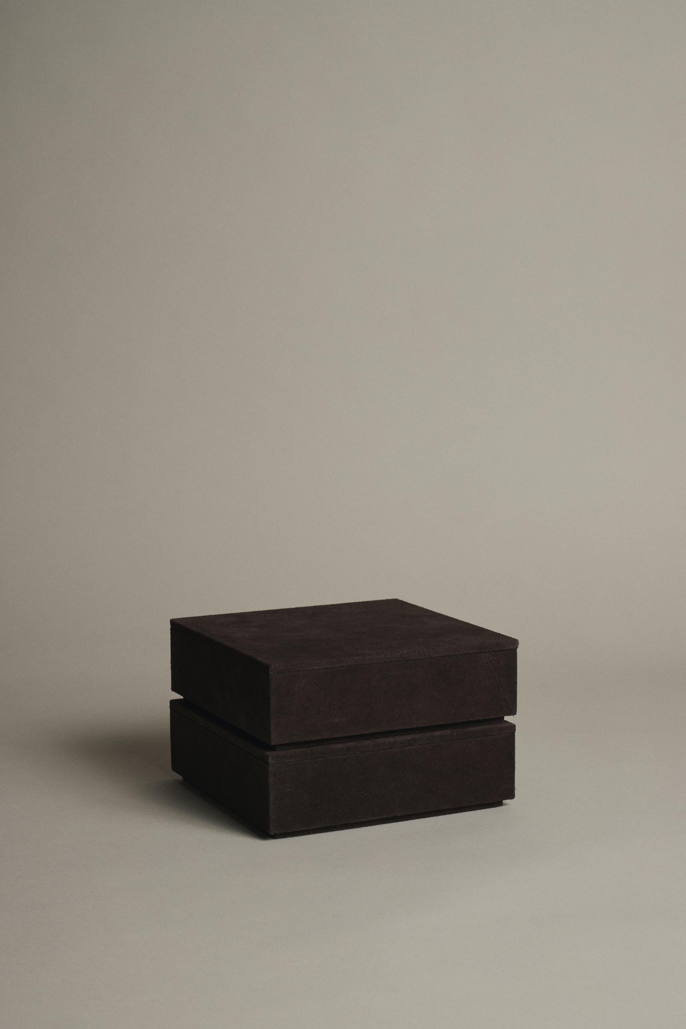 Caja para Recuerdos de Ante en Chocolate - Made in Spain en venta 2