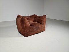 Suede Le Bambole Lounge Chair by Mario Bellini for C&B Italia, 1970