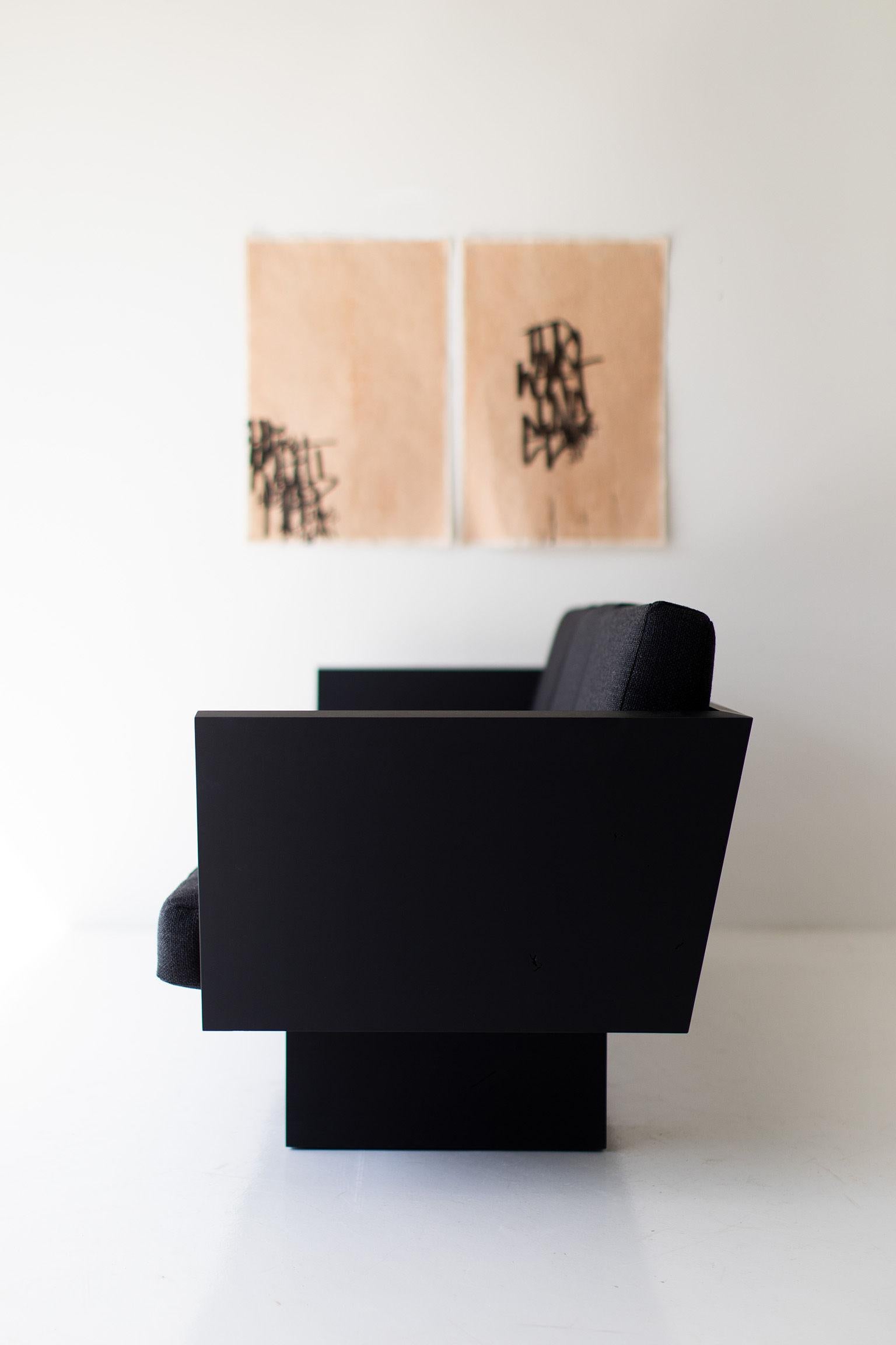 Suelo Modern Black Sofa For Sale 4