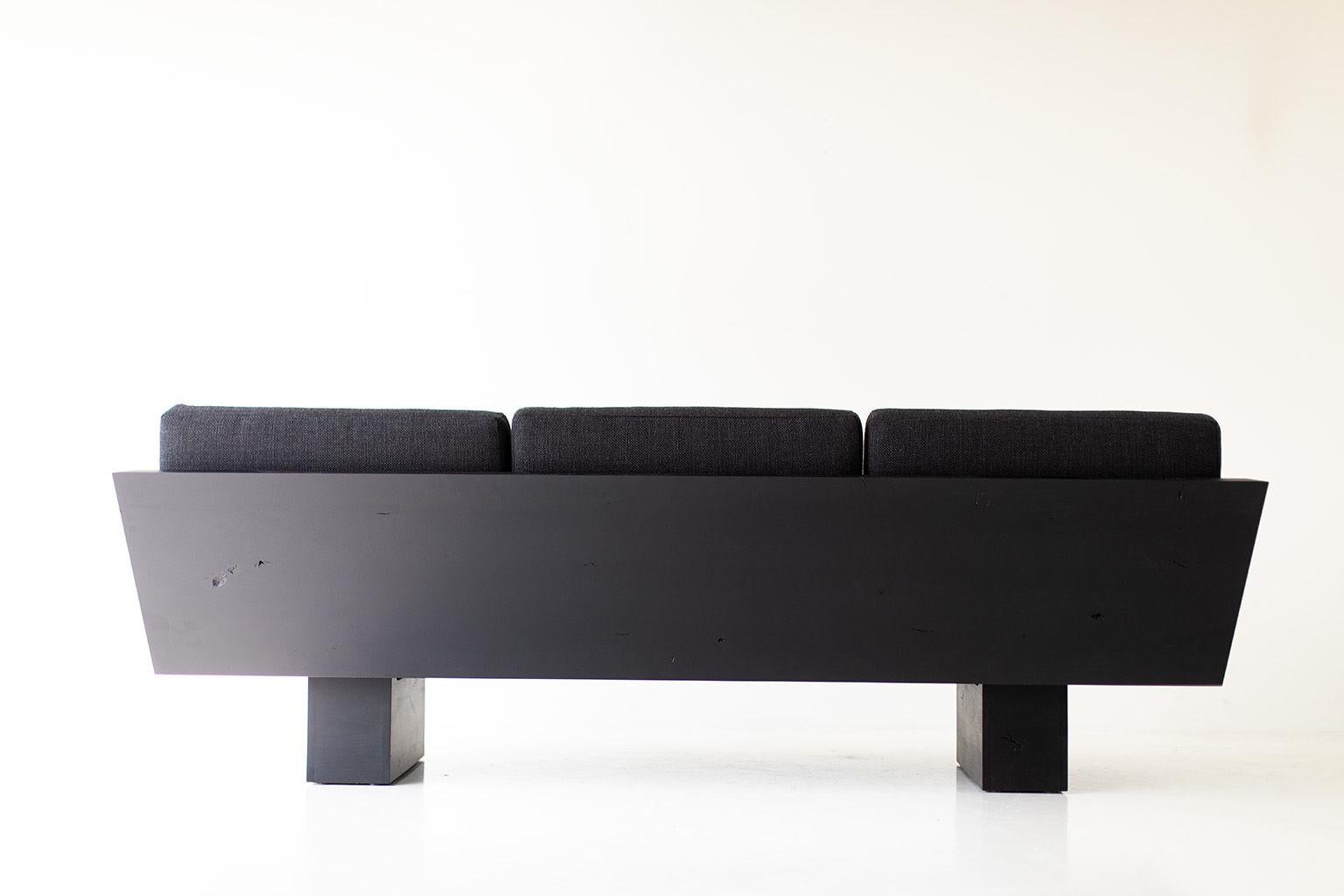 black contemporary sofa