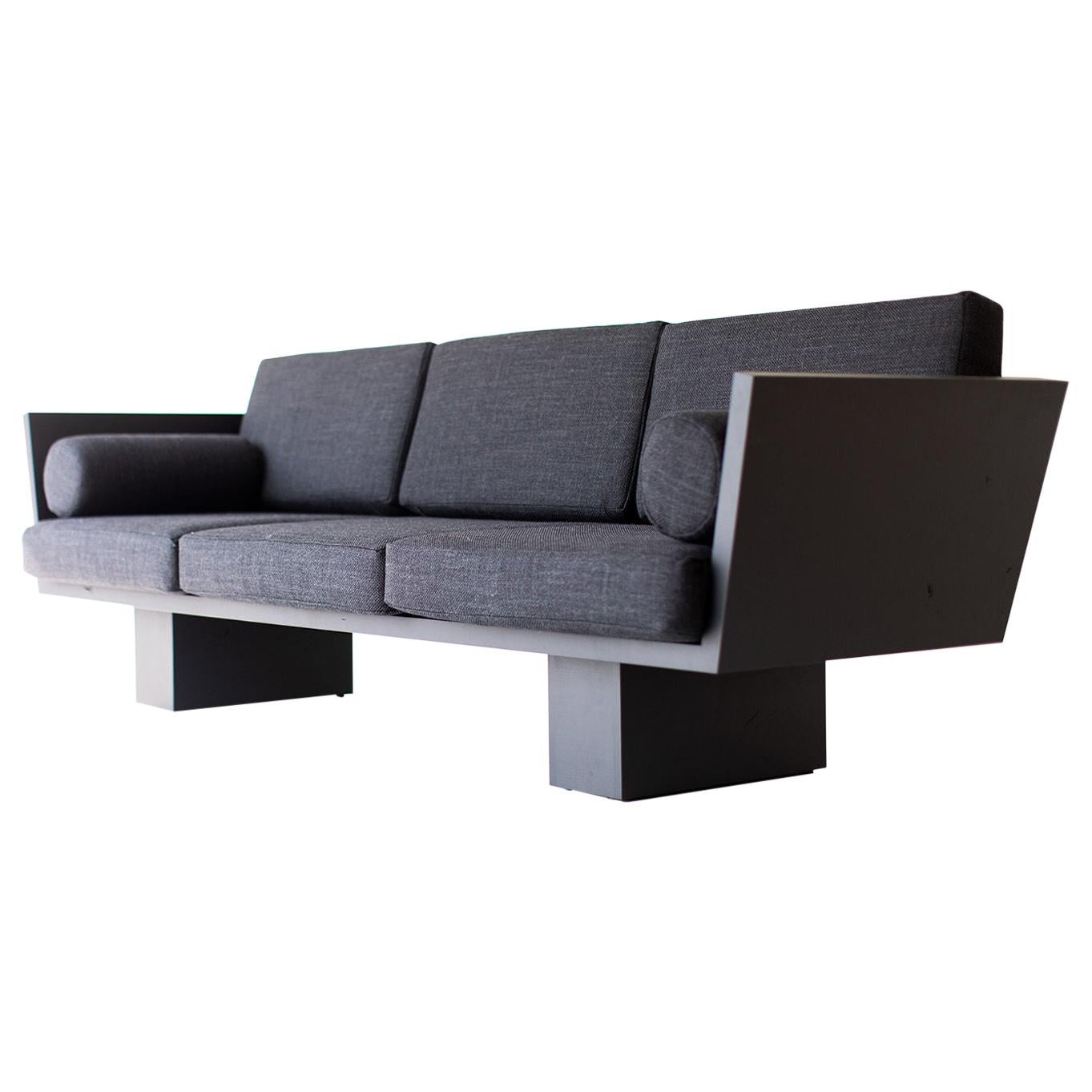 Suelo Modern Black Sofa