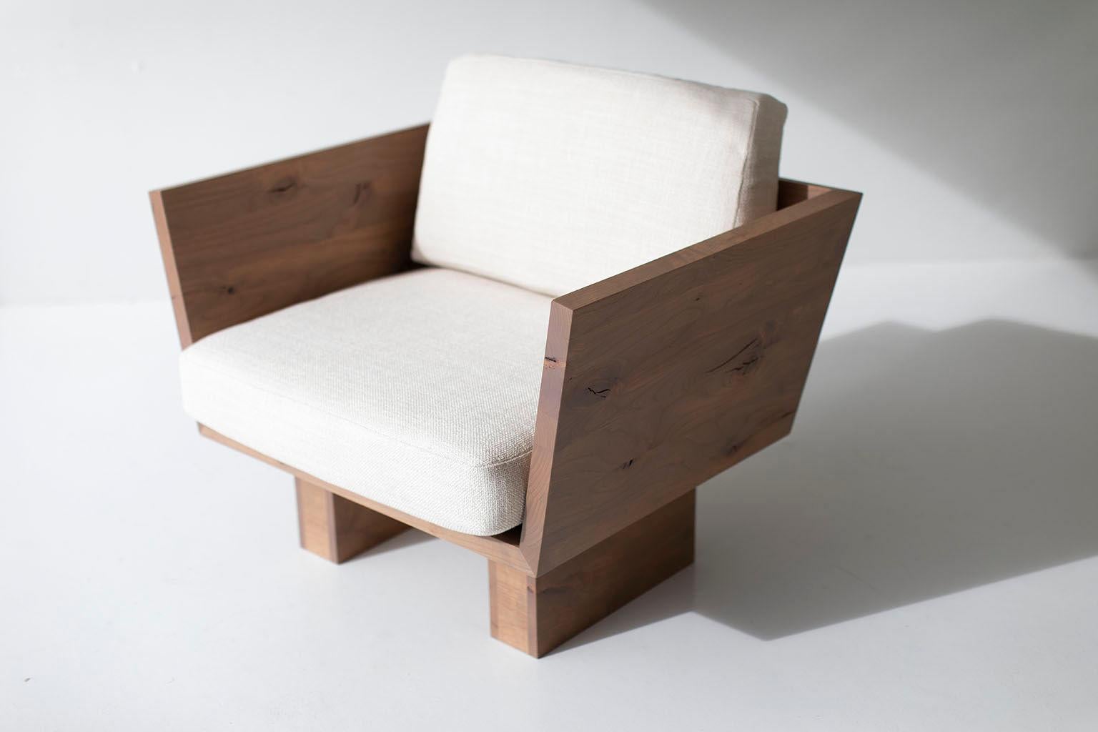 Hardwood Suelo Modern Lounge Chair For Sale