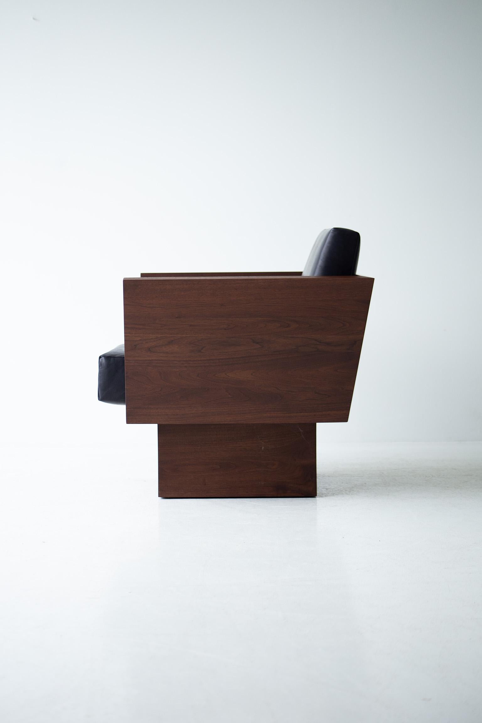 Suelo Modern Lounge Chair, Nussbaum (21. Jahrhundert und zeitgenössisch) im Angebot