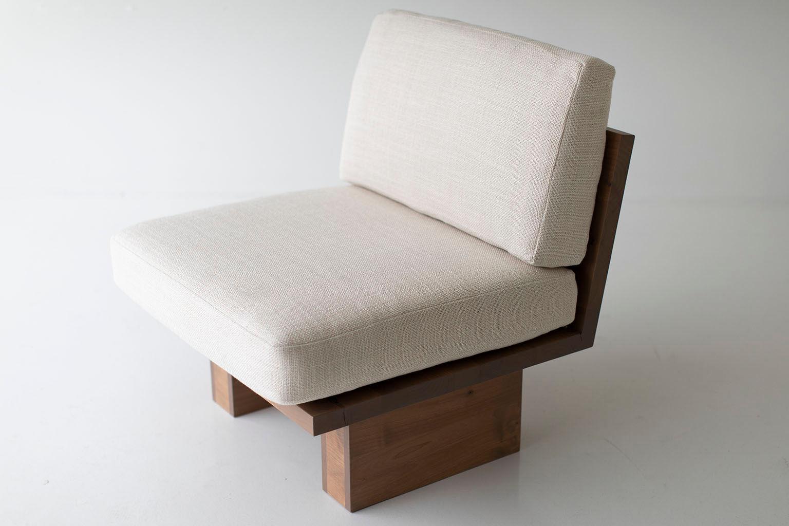 Hardwood Suelo Modern Side Chair For Sale