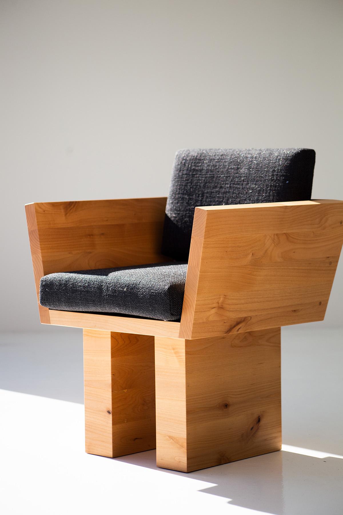 Chaise de salle à manger Bertu, fauteuil de salle à manger Suelo Modern Wood, Adler, tissage épais en vente 3