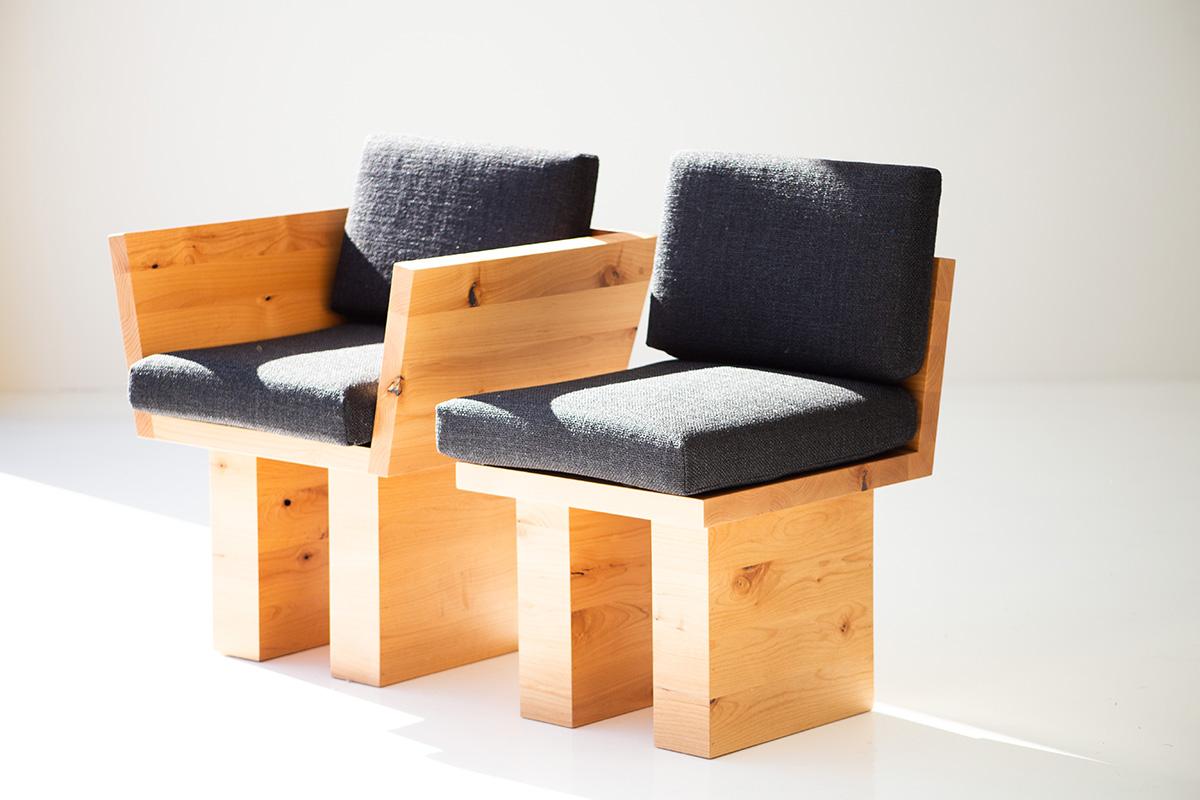 Suelo Modern Wood Dining Side Chair en vente 2