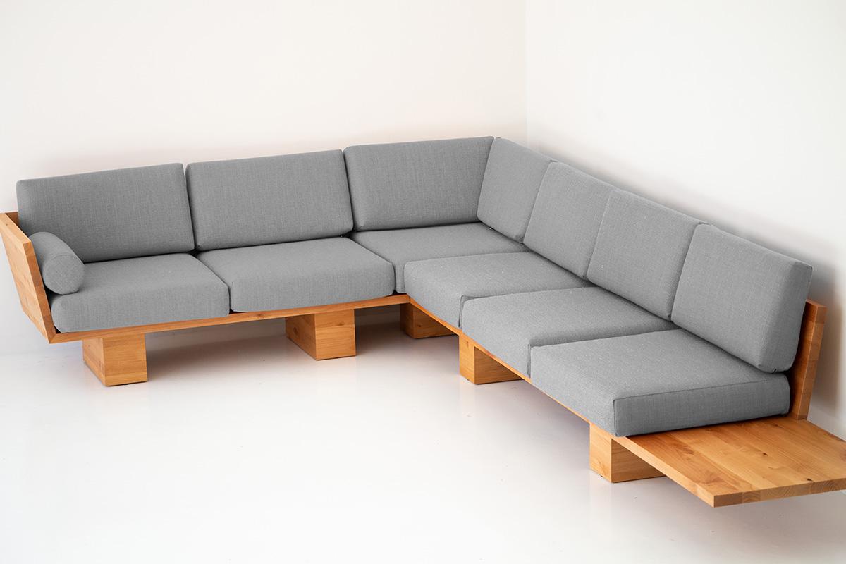 Suelo Modern Wood Sectional For Sale 4