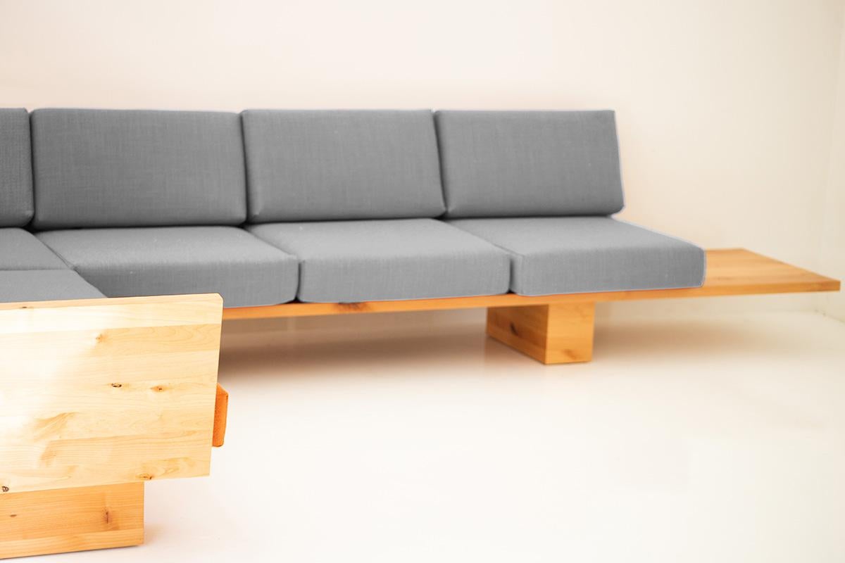 Suelo Modern Wood Sectional For Sale 2