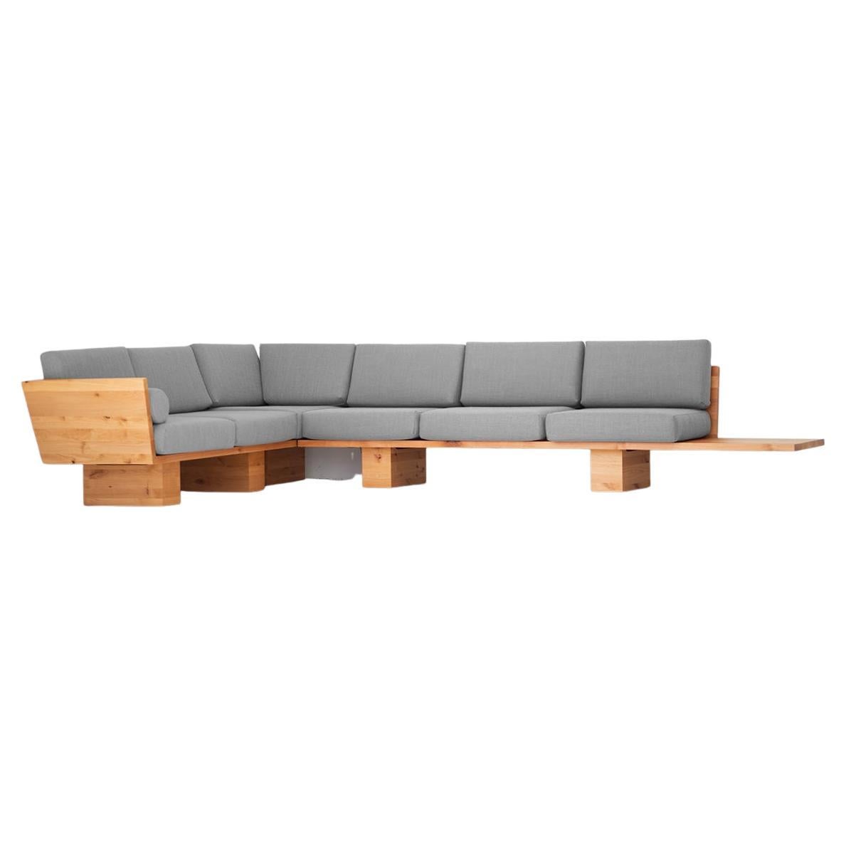 Suelo Modern Wood Sectional For Sale