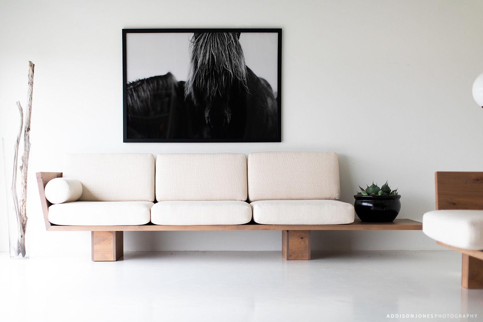 Suelo Modernes Holz-Sofa im Angebot 2