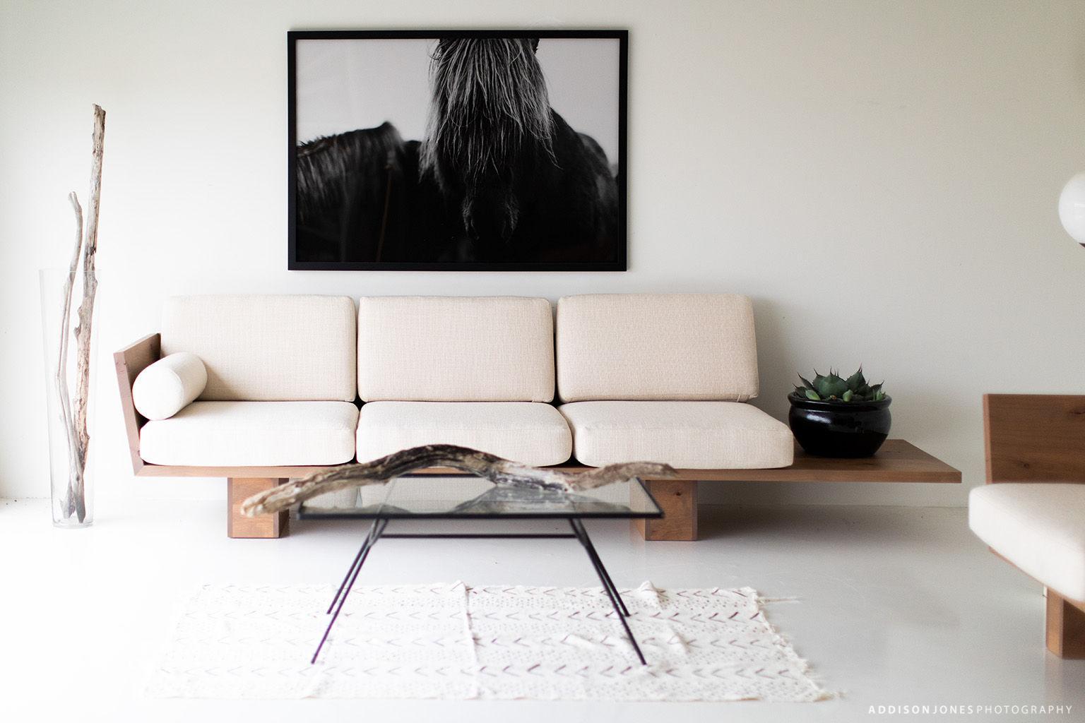 Suelo Modernes Holz-Sofa im Angebot 10