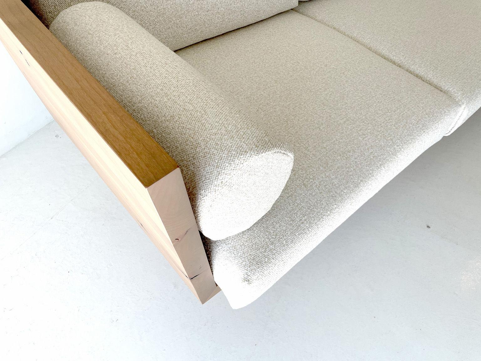 wood base couch