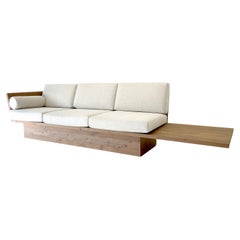 Suelo Sofá moderno de madera con base de zócalo