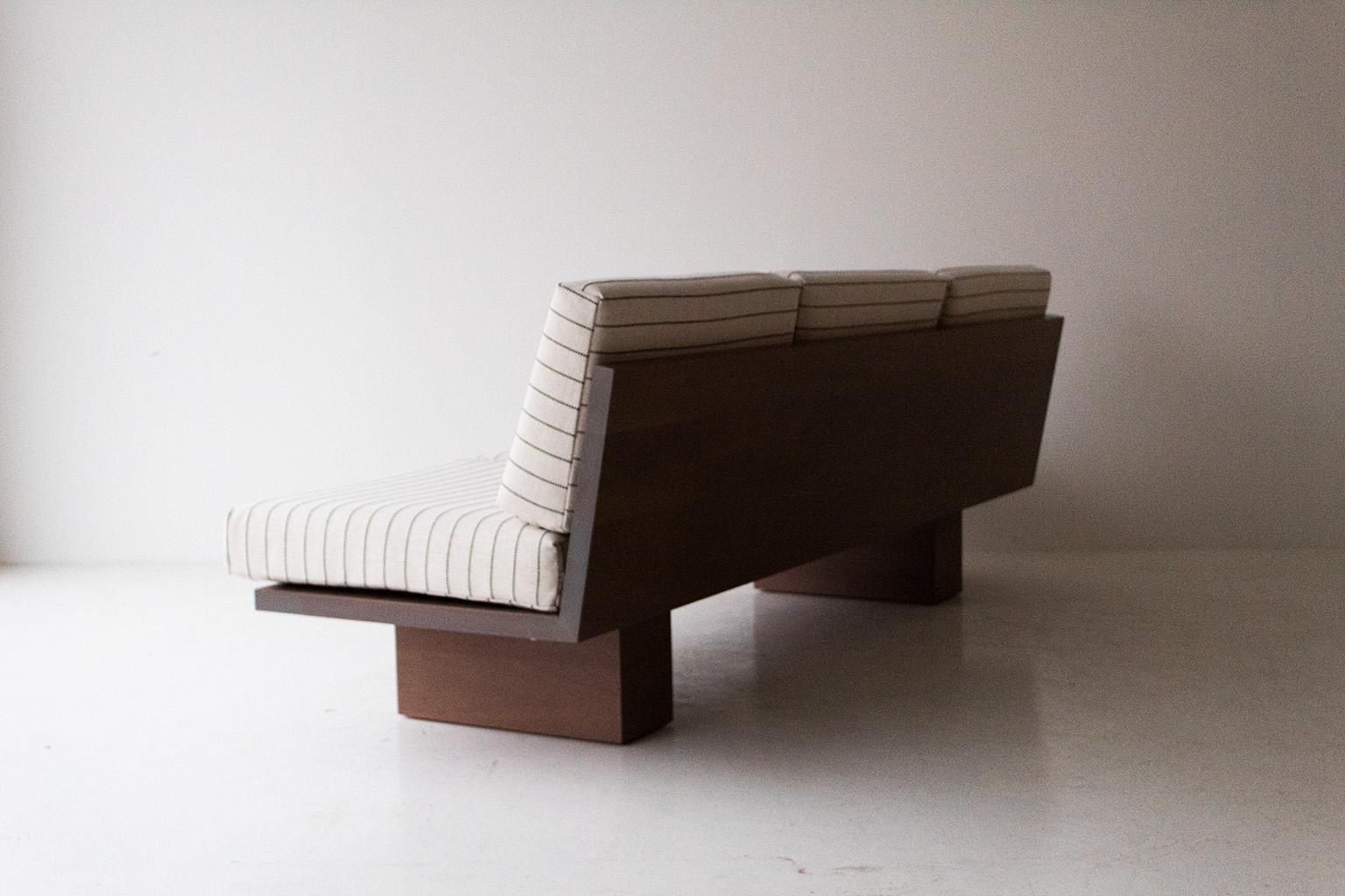 armless sofa bench