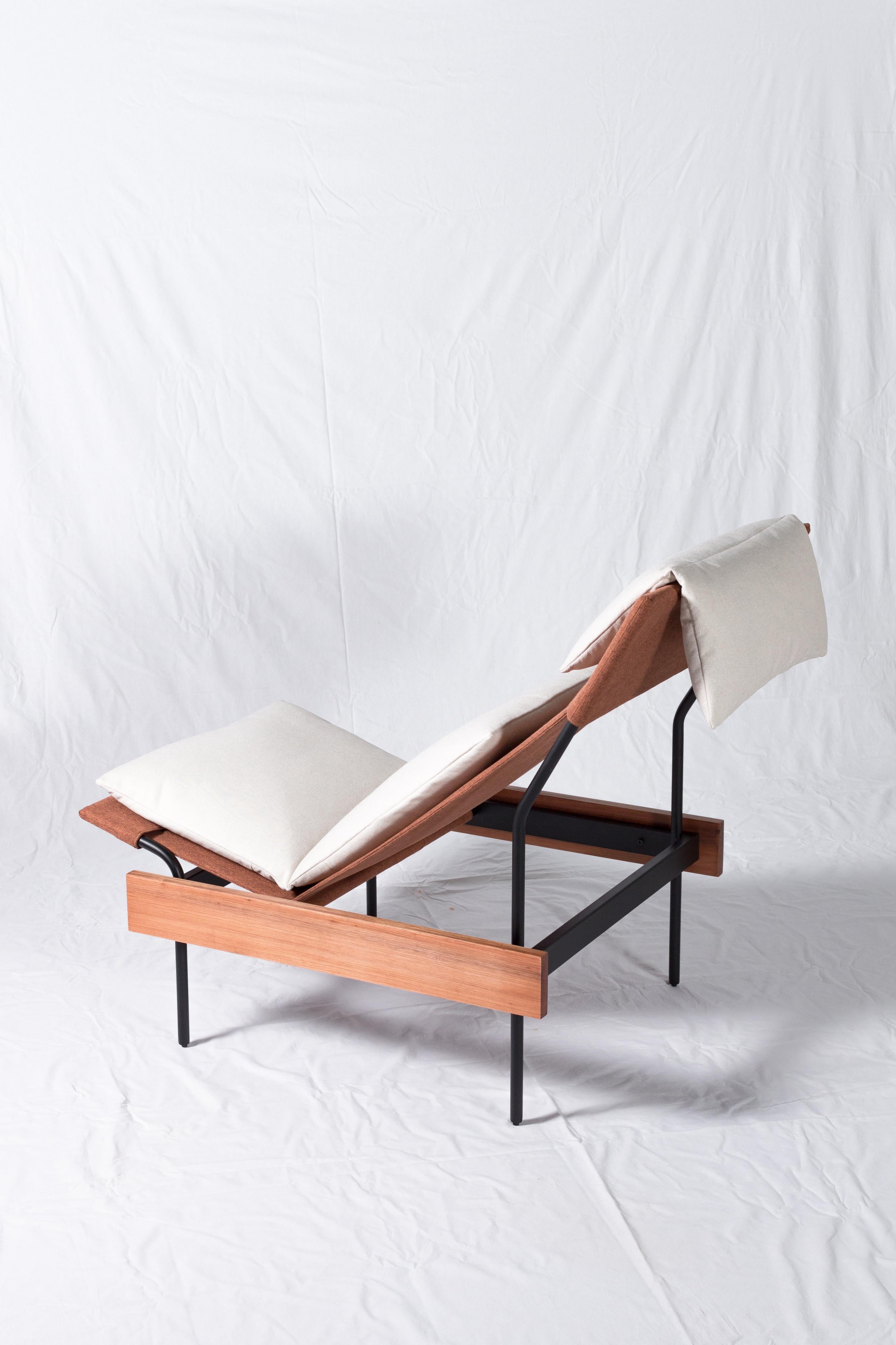 Sueto Armchair and Ottoman by Estúdio Dentro, Brazilian Contemporary Design For Sale 2