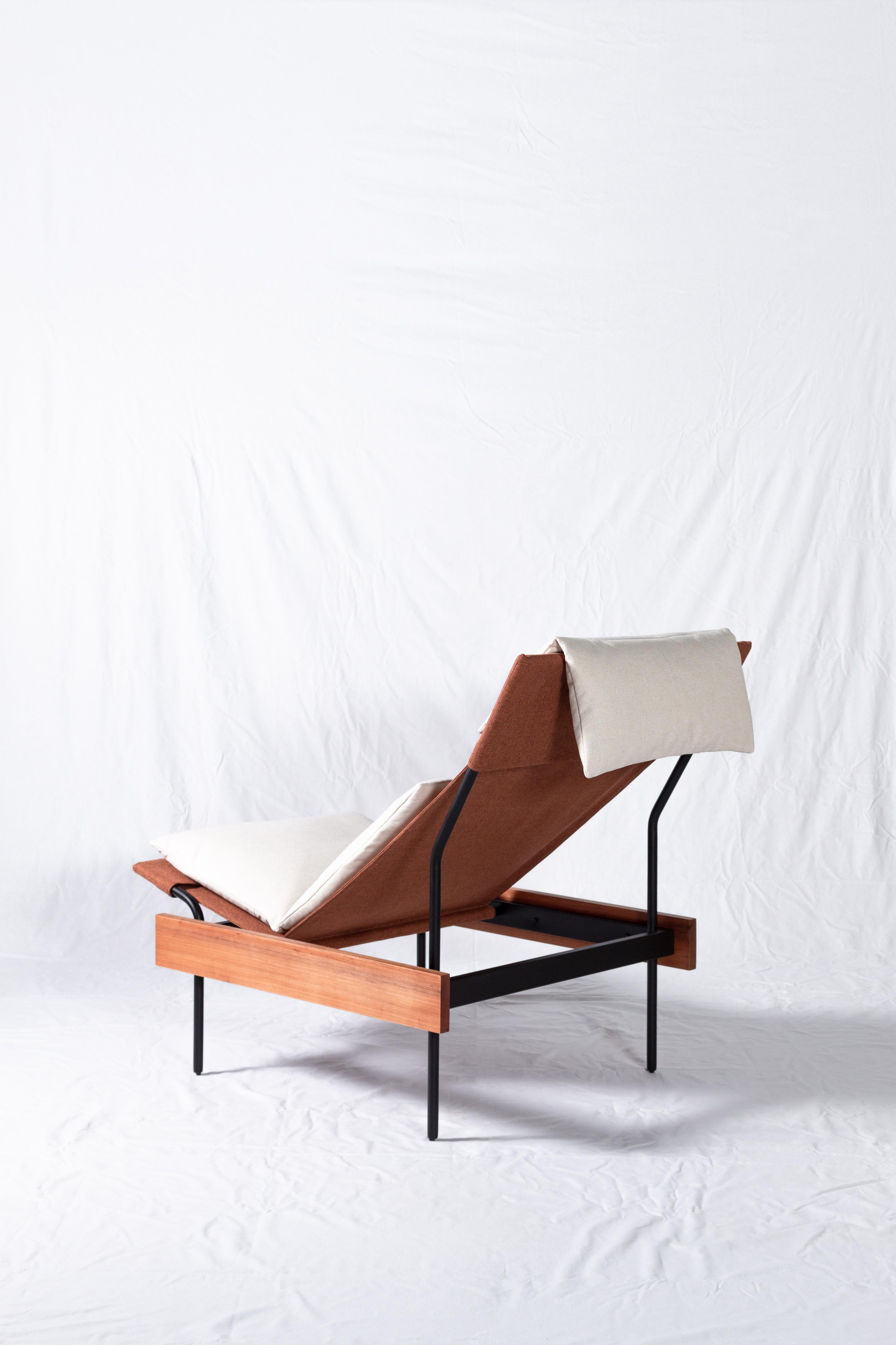 Sueto Armchair and Ottoman by Estúdio Dentro, Brazilian Contemporary Design For Sale 3