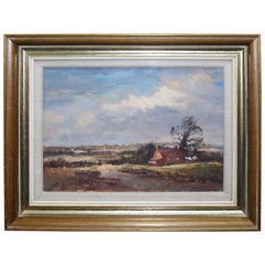 Suffolk Landscape by Andrew King ROI Oil on Board