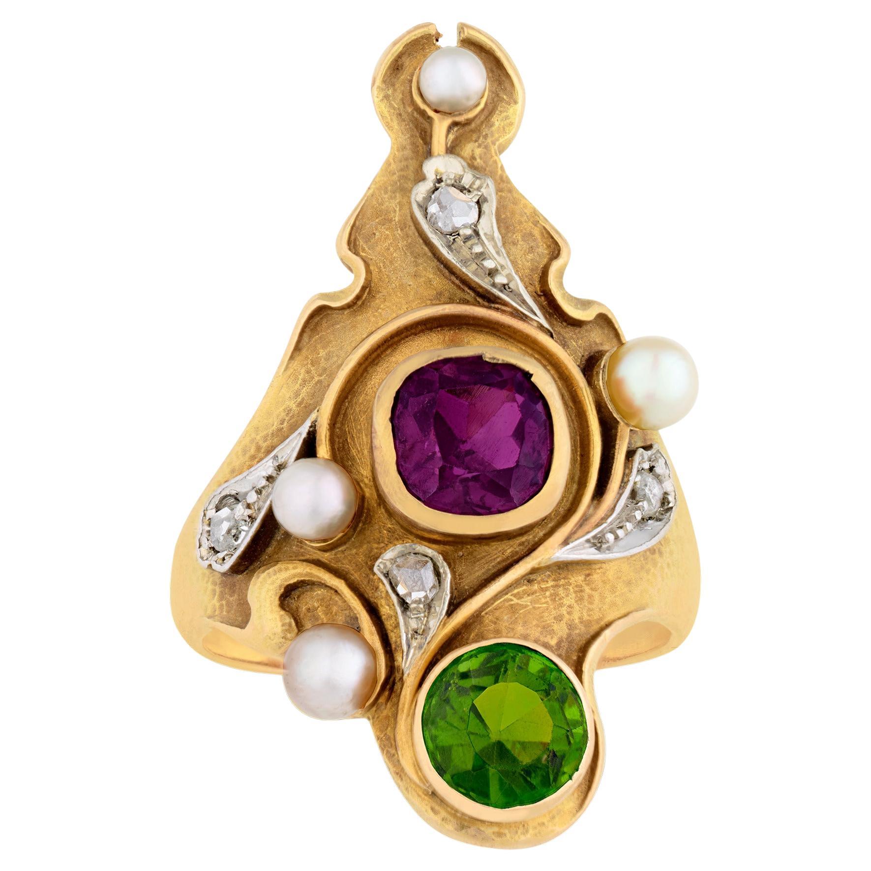 Anillo Sufragista Art Nouveau en venta