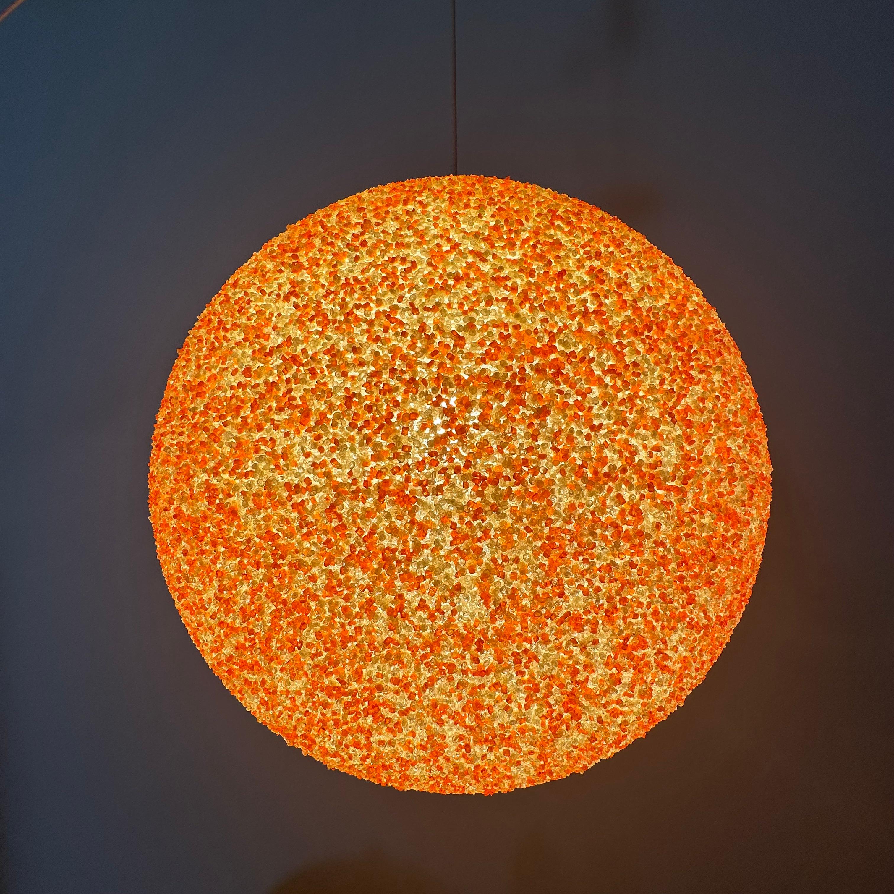 Sugar Ball hanging lamp by John & Sylvia Reid for Rotaflex, 1970’s 4