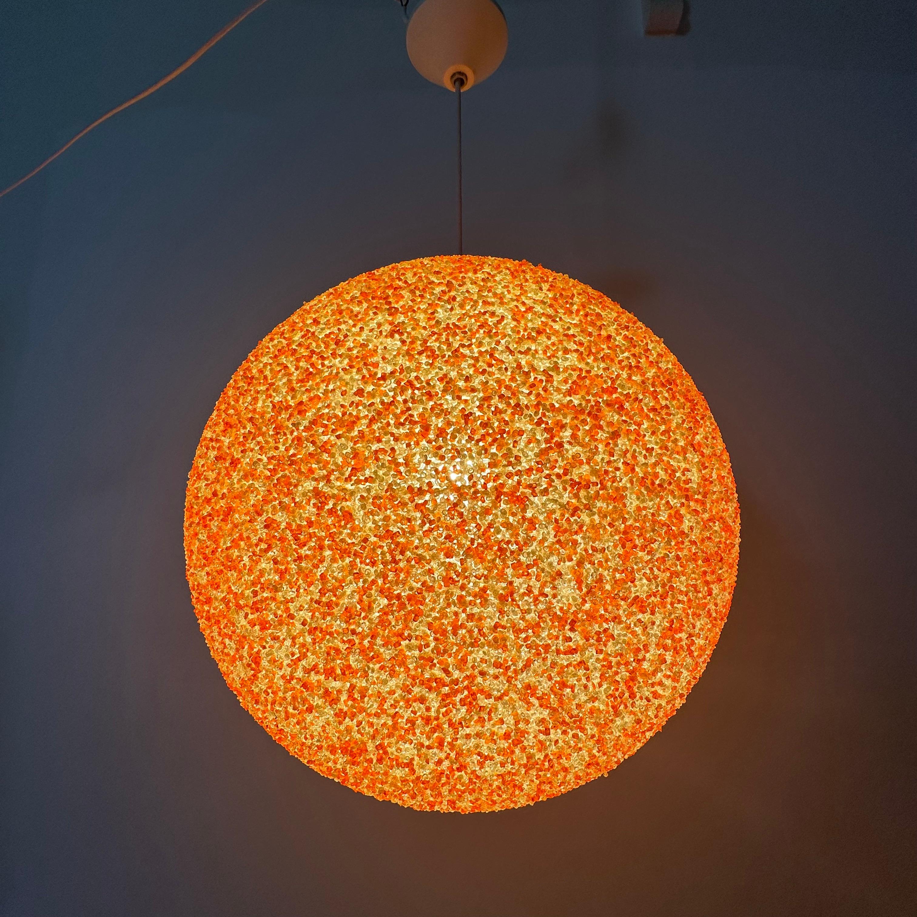 Sugar Ball hanging lamp by John & Sylvia Reid for Rotaflex, 1970’s 8