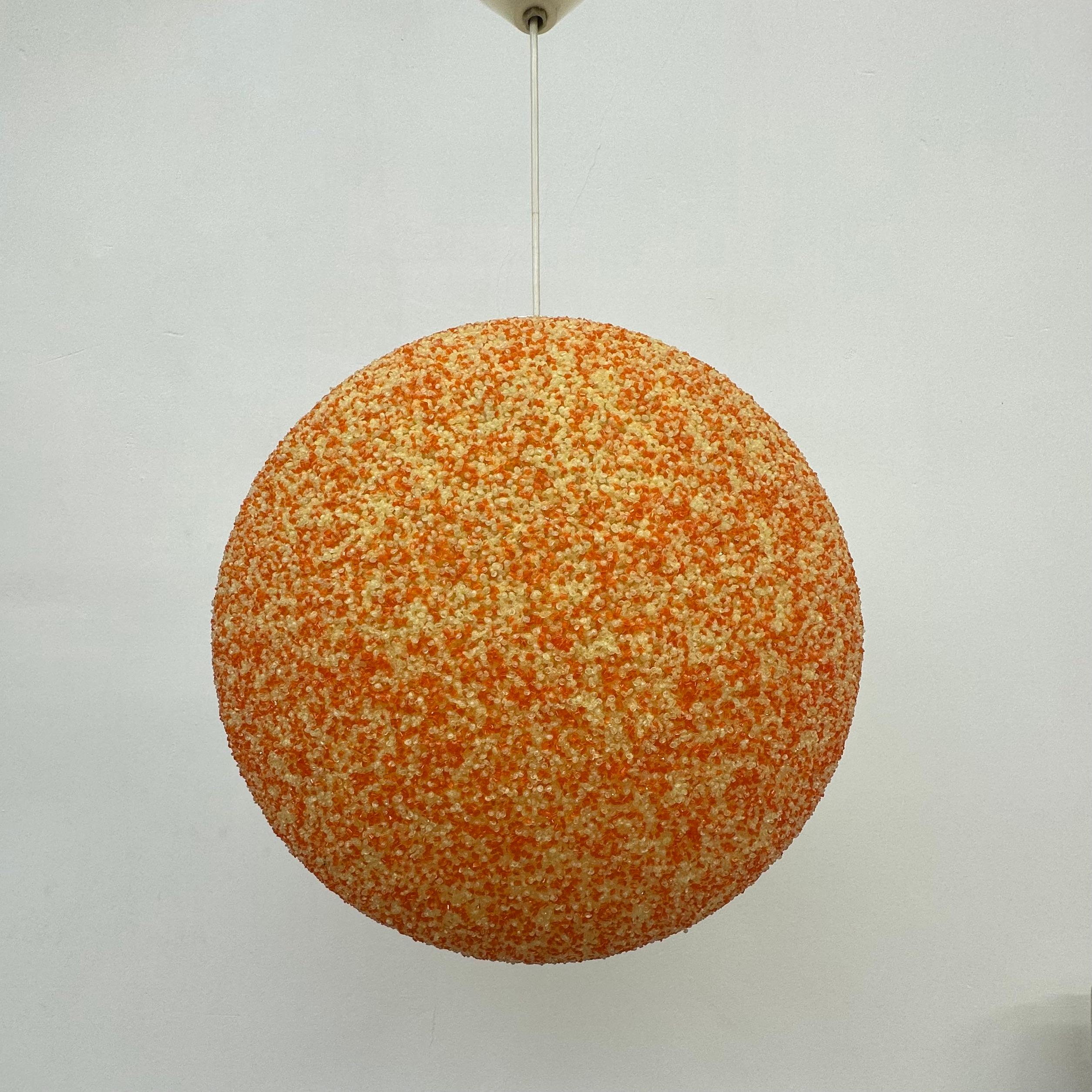 Sugar Ball hanging lamp by John & Sylvia Reid for Rotaflex, 1970’s For Sale 9