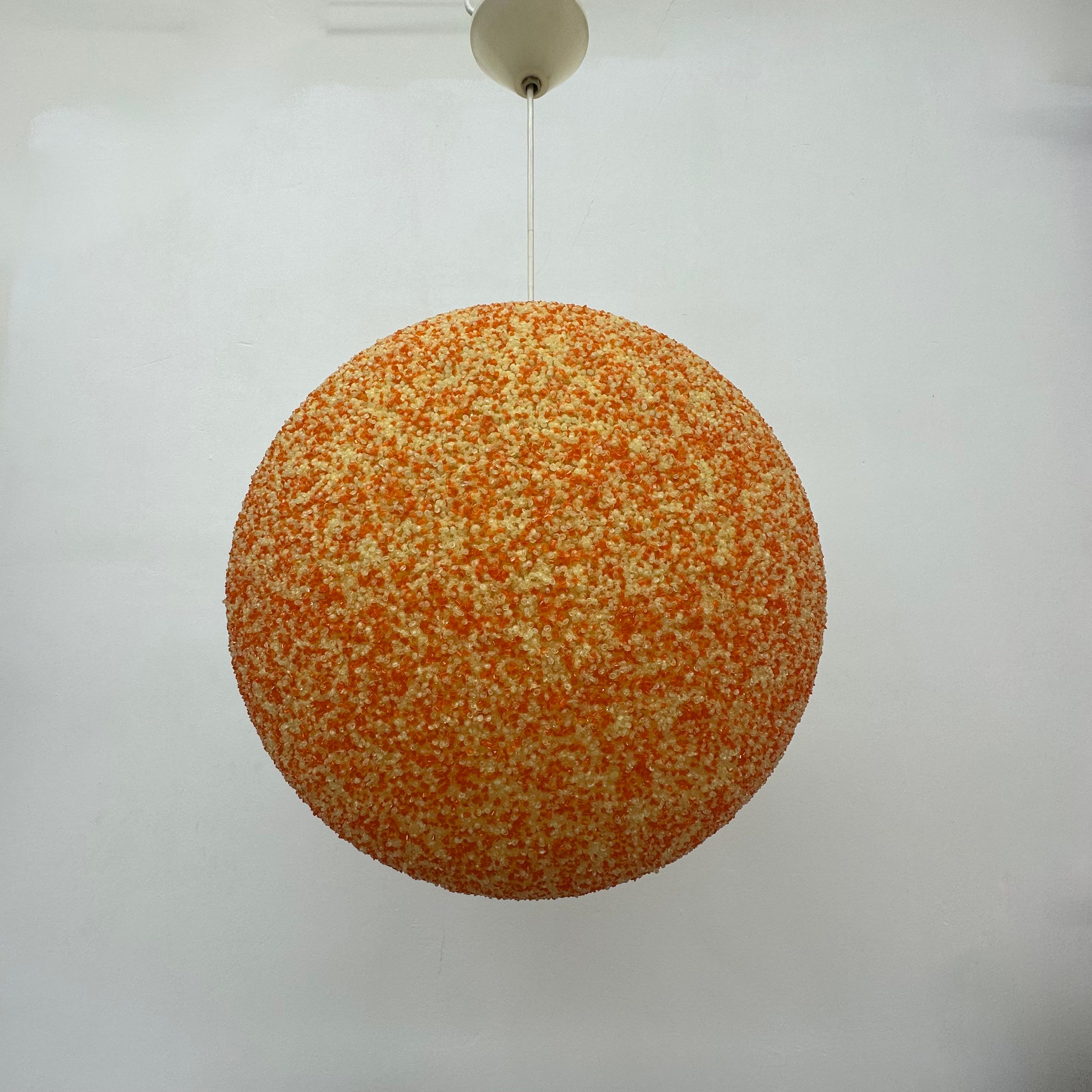Sugar Ball hanging lamp by John & Sylvia Reid for Rotaflex, 1970’s For Sale 14