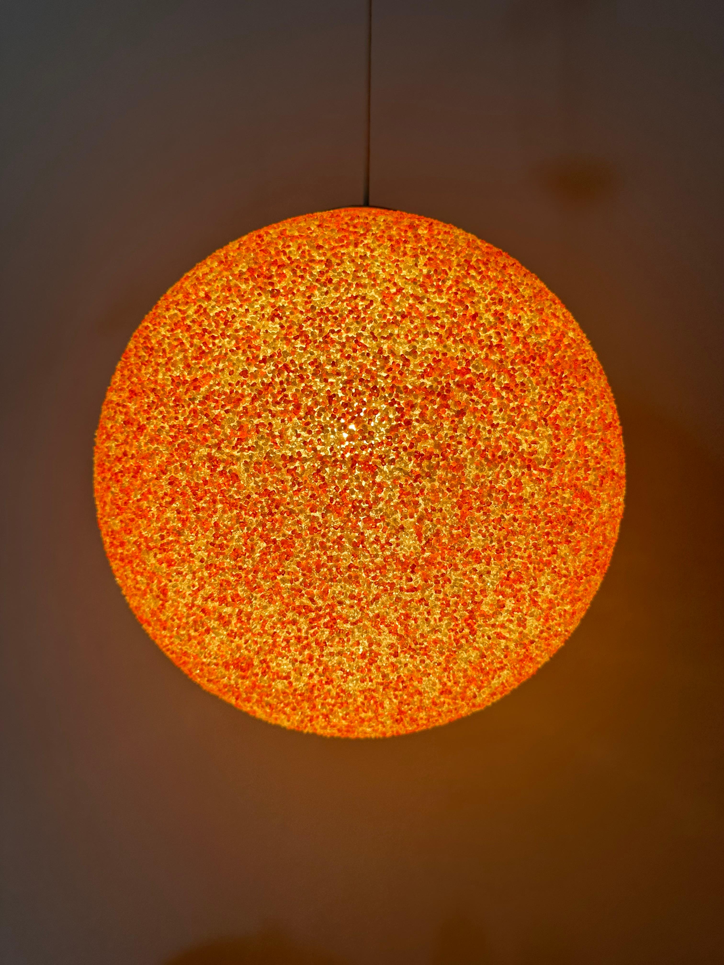 British Sugar Ball hanging lamp by John & Sylvia Reid for Rotaflex, 1970’s
