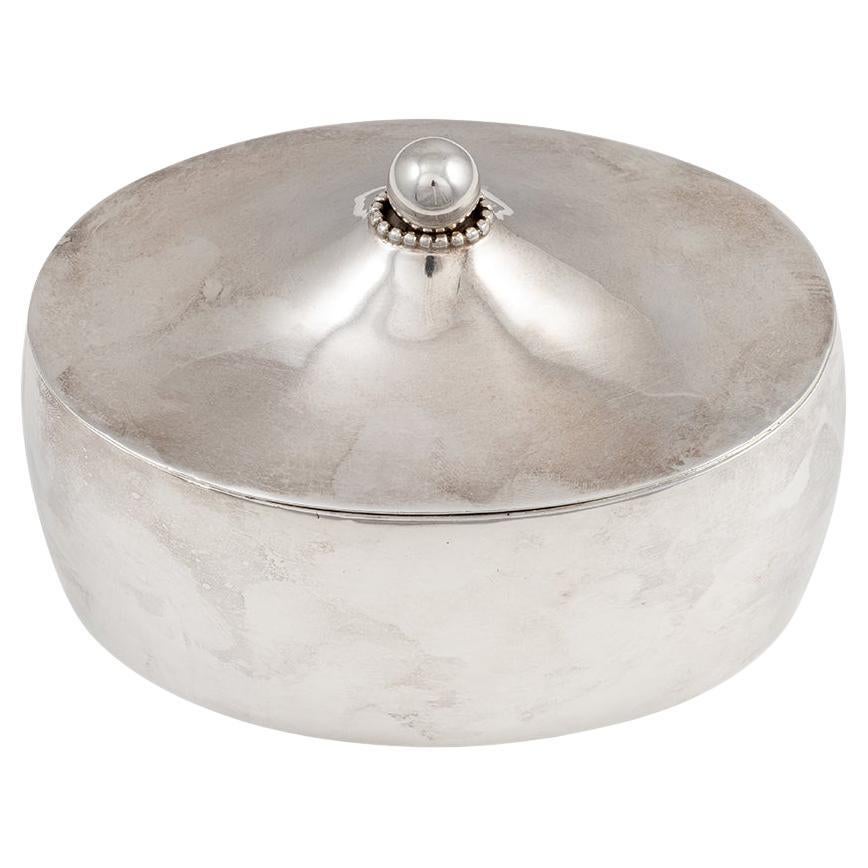 Sugar Bowl Silver-Plated Josef Hoffmann Wiener Werkstatte circa 1910 Austrian