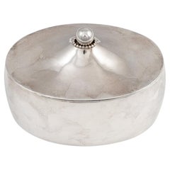 Sugar Bowl Silver-Plated Josef Hoffmann Wiener Werkstatte circa 1910 Austrian