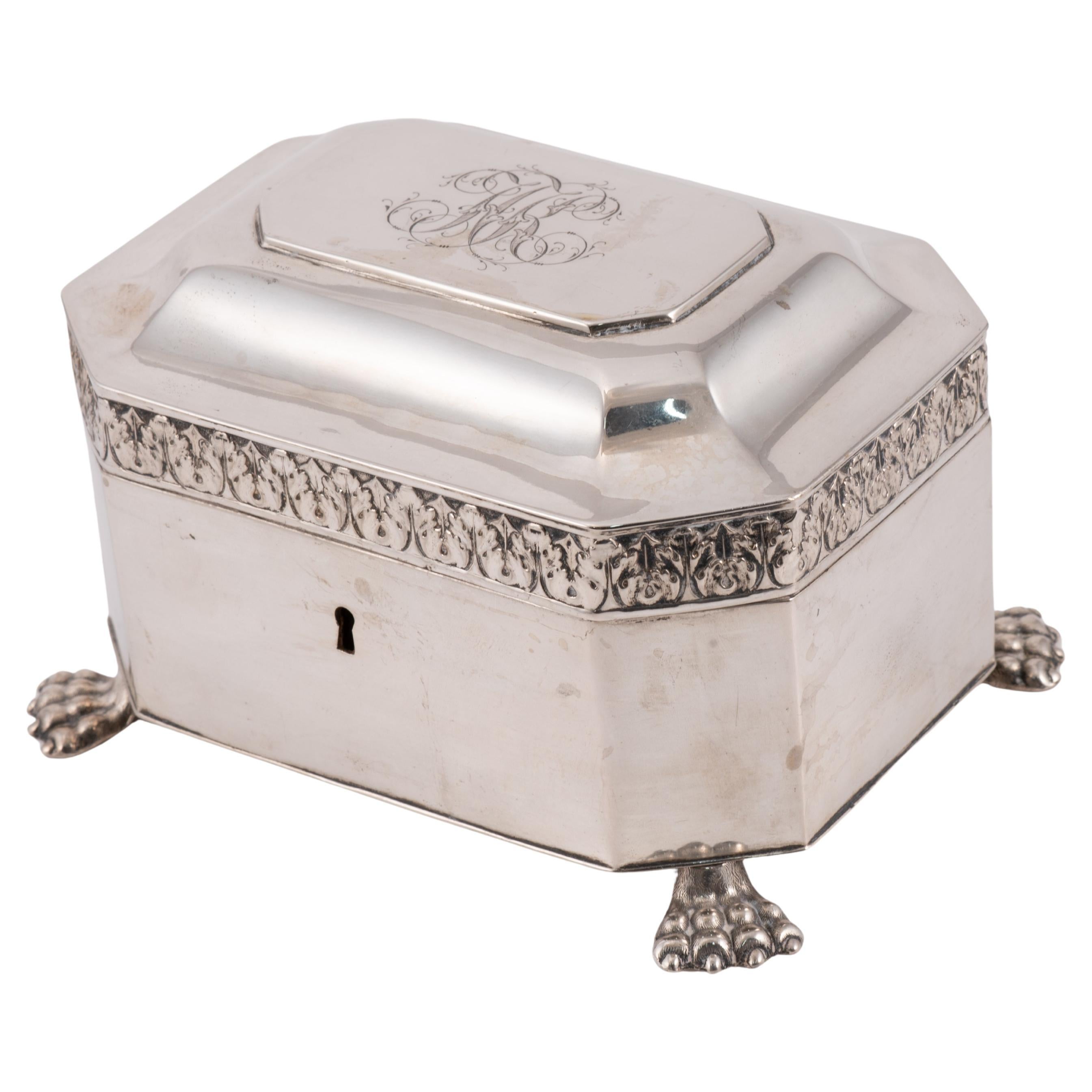 Caja de azúcar. Silver. Norte de Europa (posiblemente Berlín), primera mitad del siglo XIX.