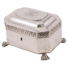 Caja de azúcar. Silver. Norte de Europa (posiblemente Berlín), primera mitad del siglo XIX.