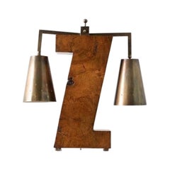 Zucker-Ahorn-Wurzelholz-Lampe