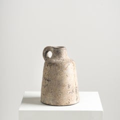 Sugar Vase, Handmade Textured Terracotta in Rustic Gray