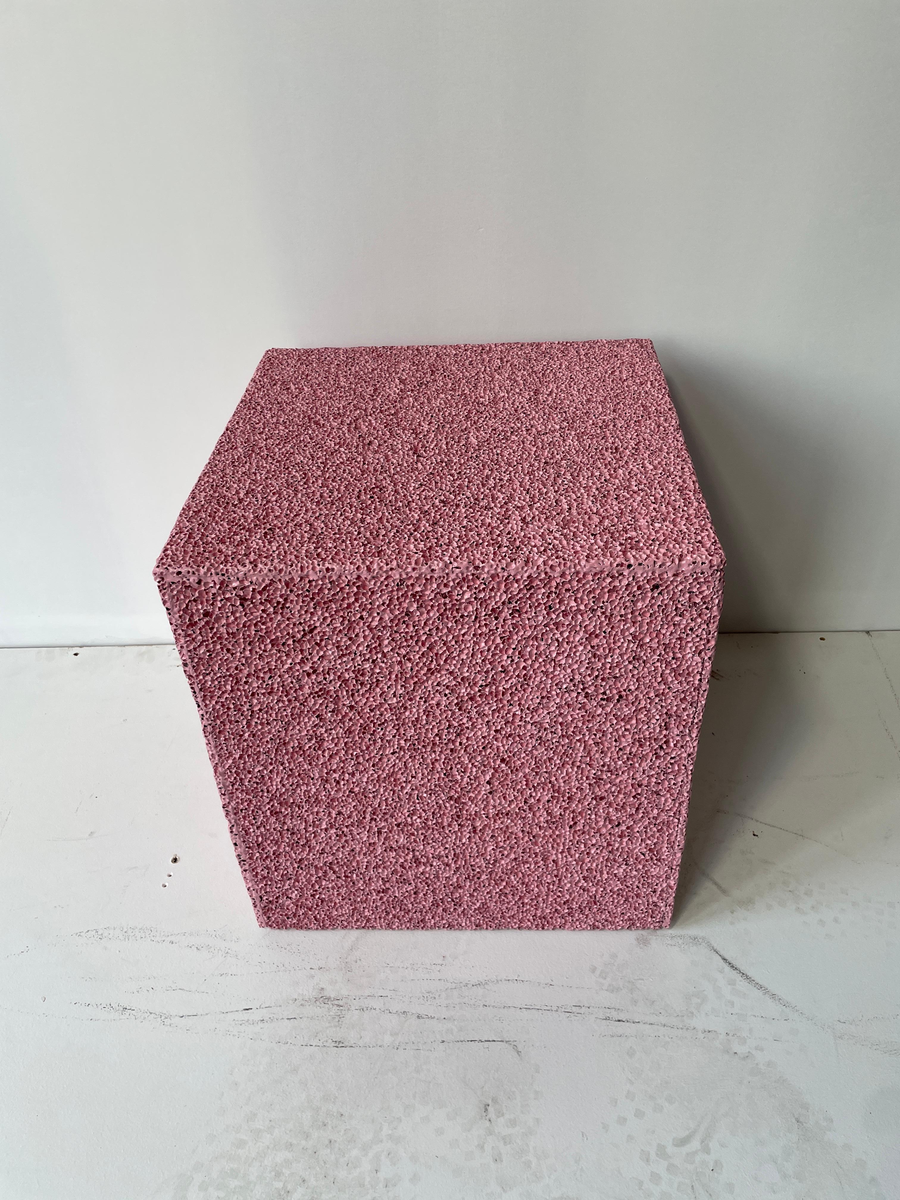 British SugarCubes Pink Side Table/Seating For Sale