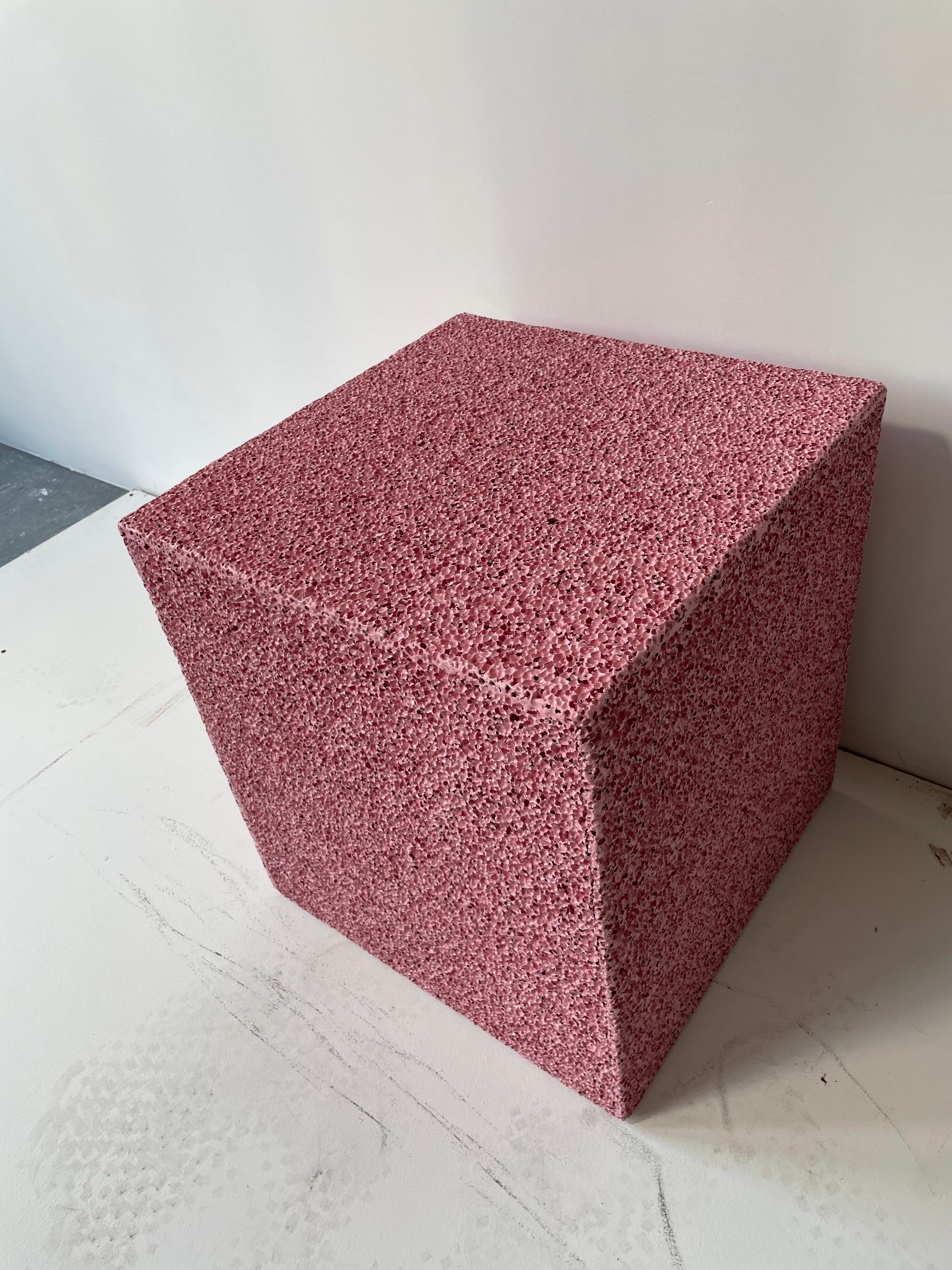 Cast SugarCubes Pink Side Table/Seating For Sale