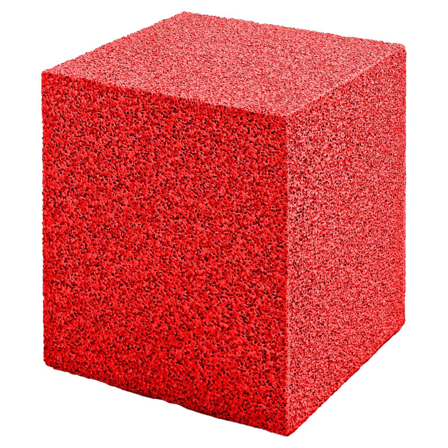 SugarCubes Red Side Table/Seating For Sale