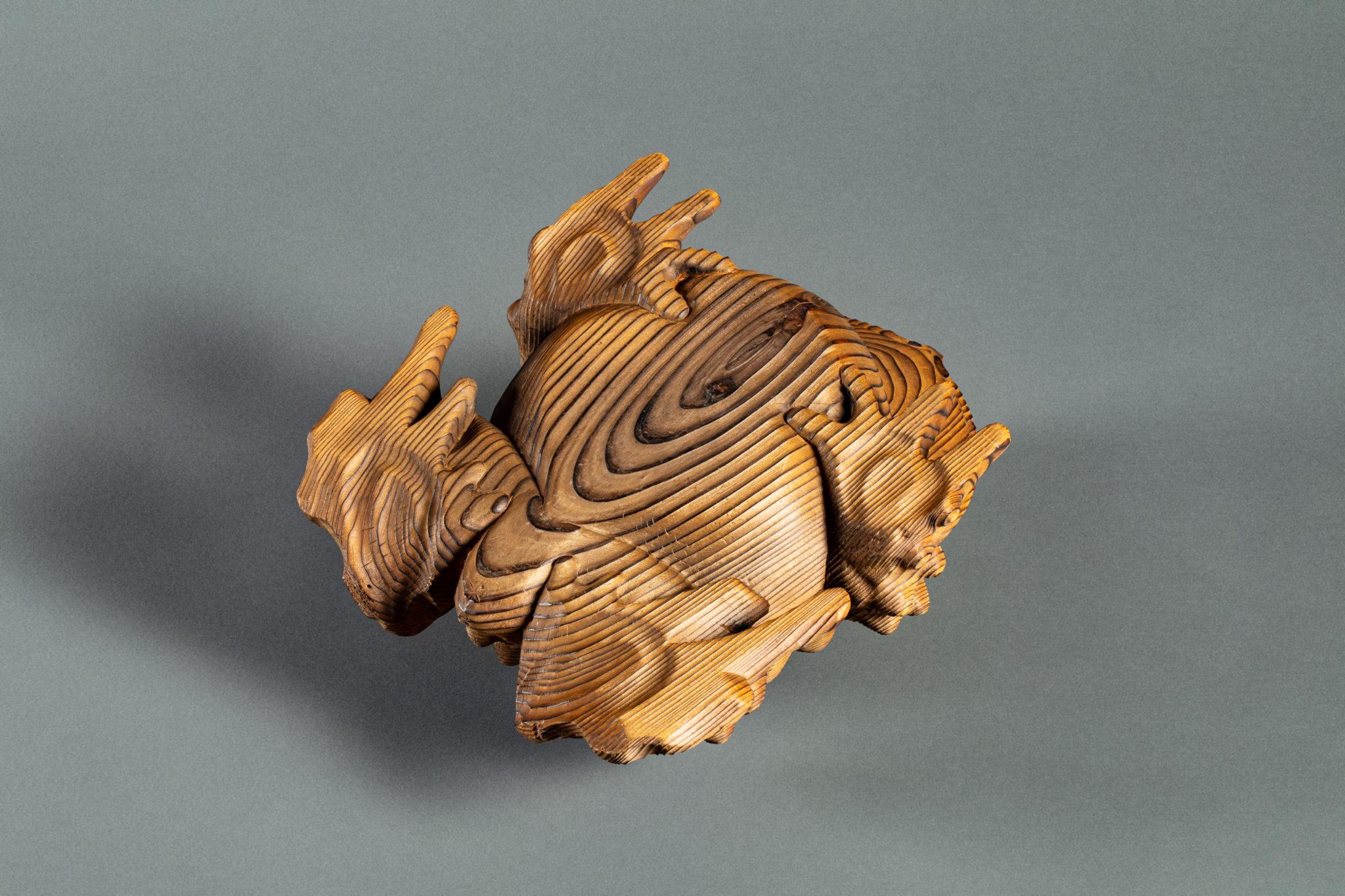 20th Century Sugi-Wood (Cedar) Frog