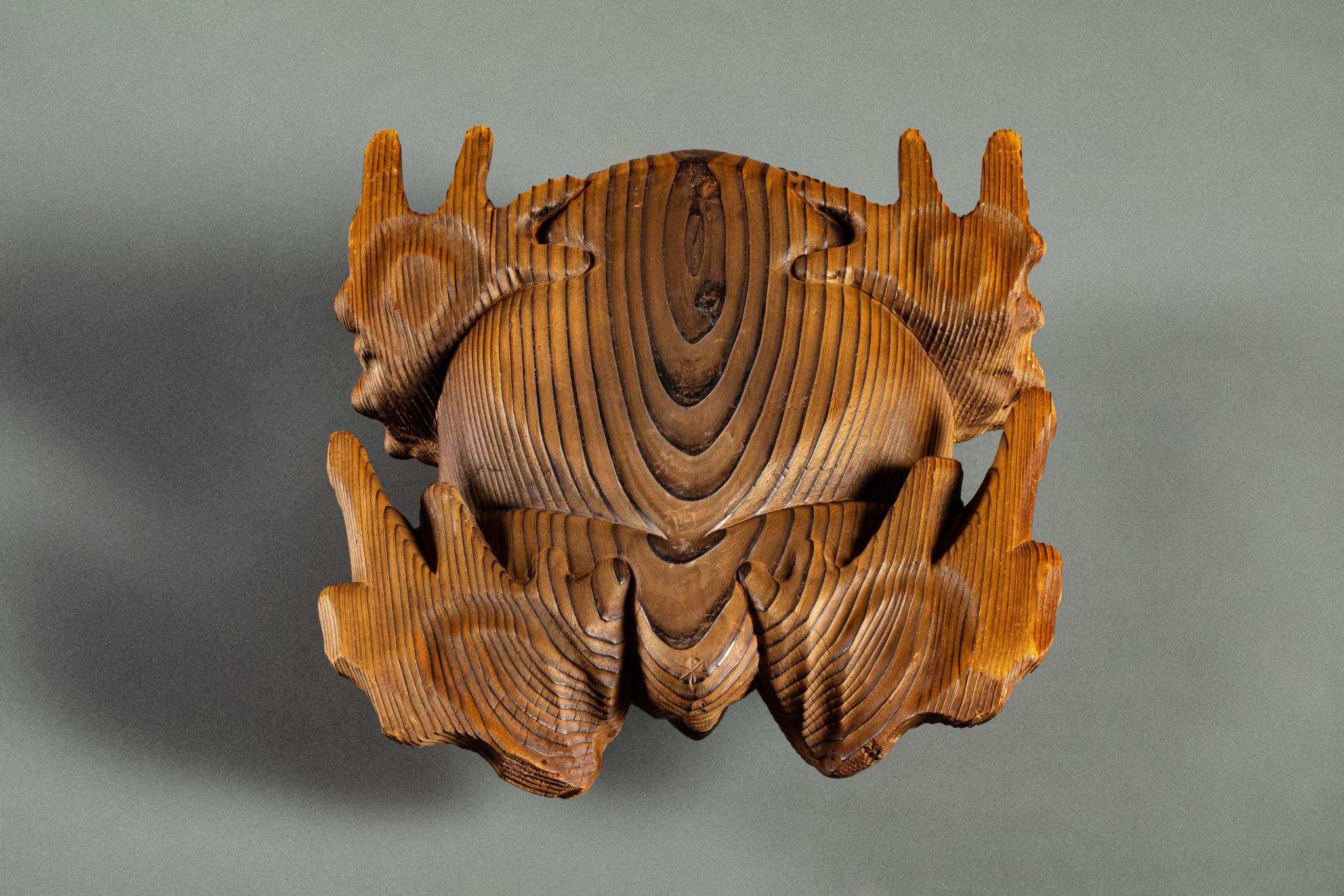 Glass Sugi-Wood (Cedar) Frog