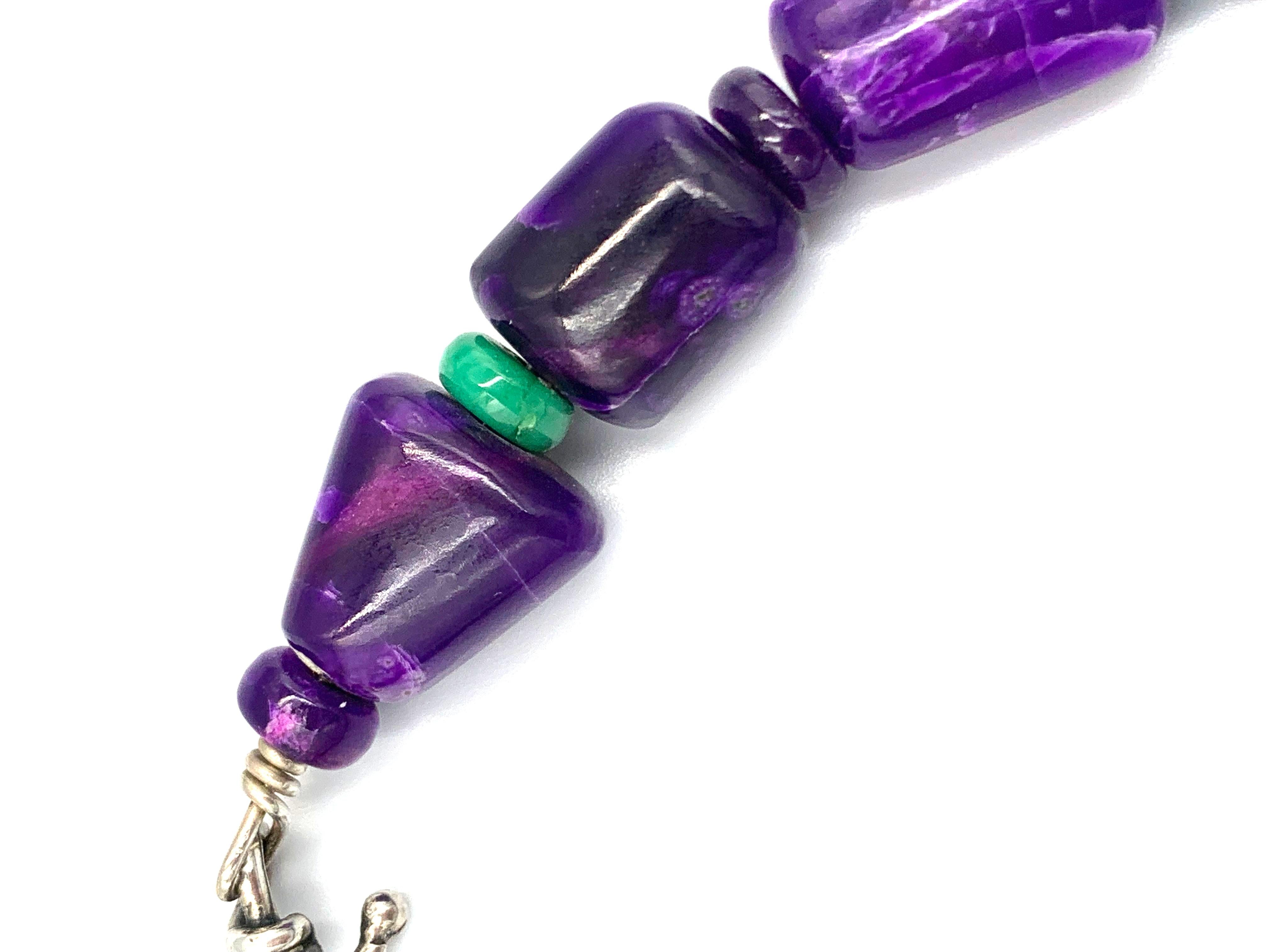 Collana di perline di Sugilite di Bruce Eckhardt in vendita 6