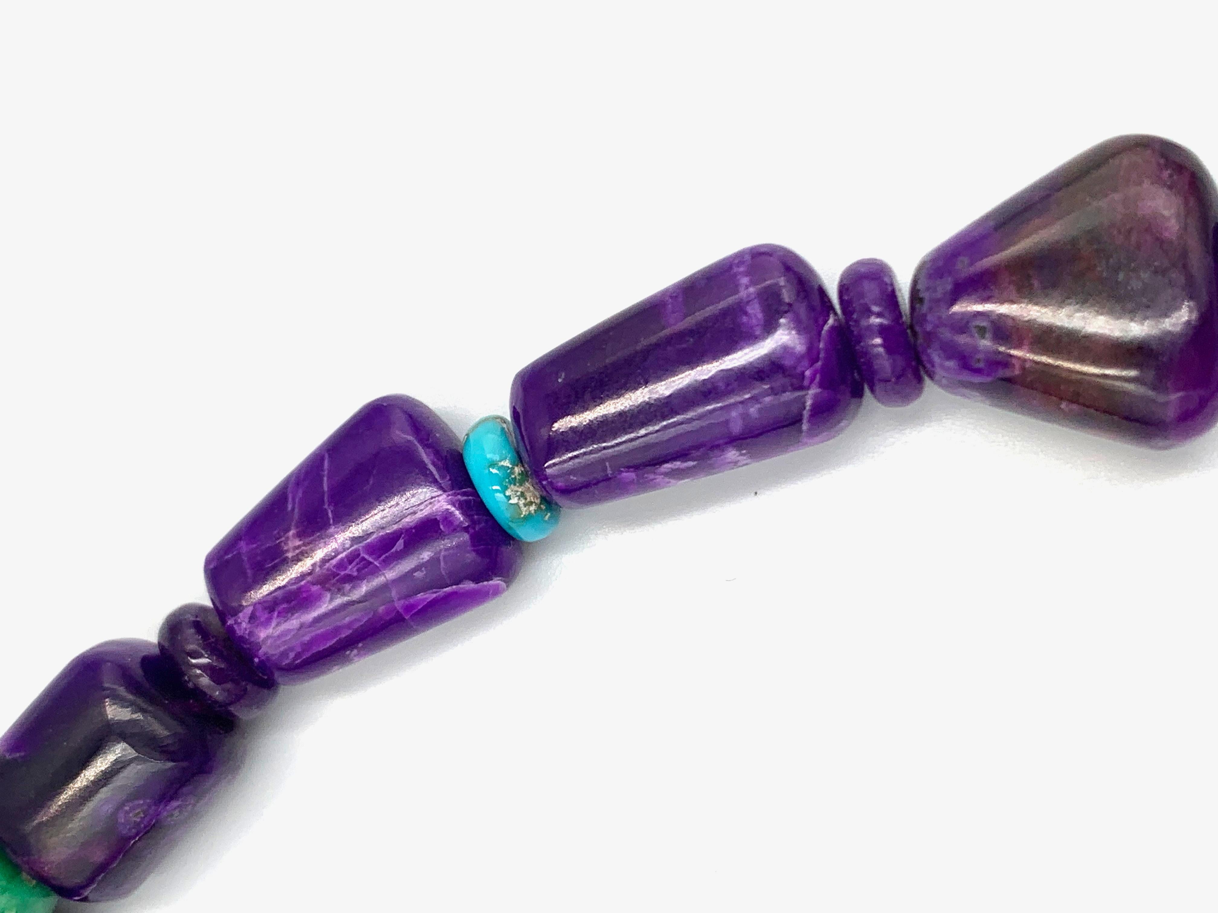 Collana di perline di Sugilite di Bruce Eckhardt in vendita 7