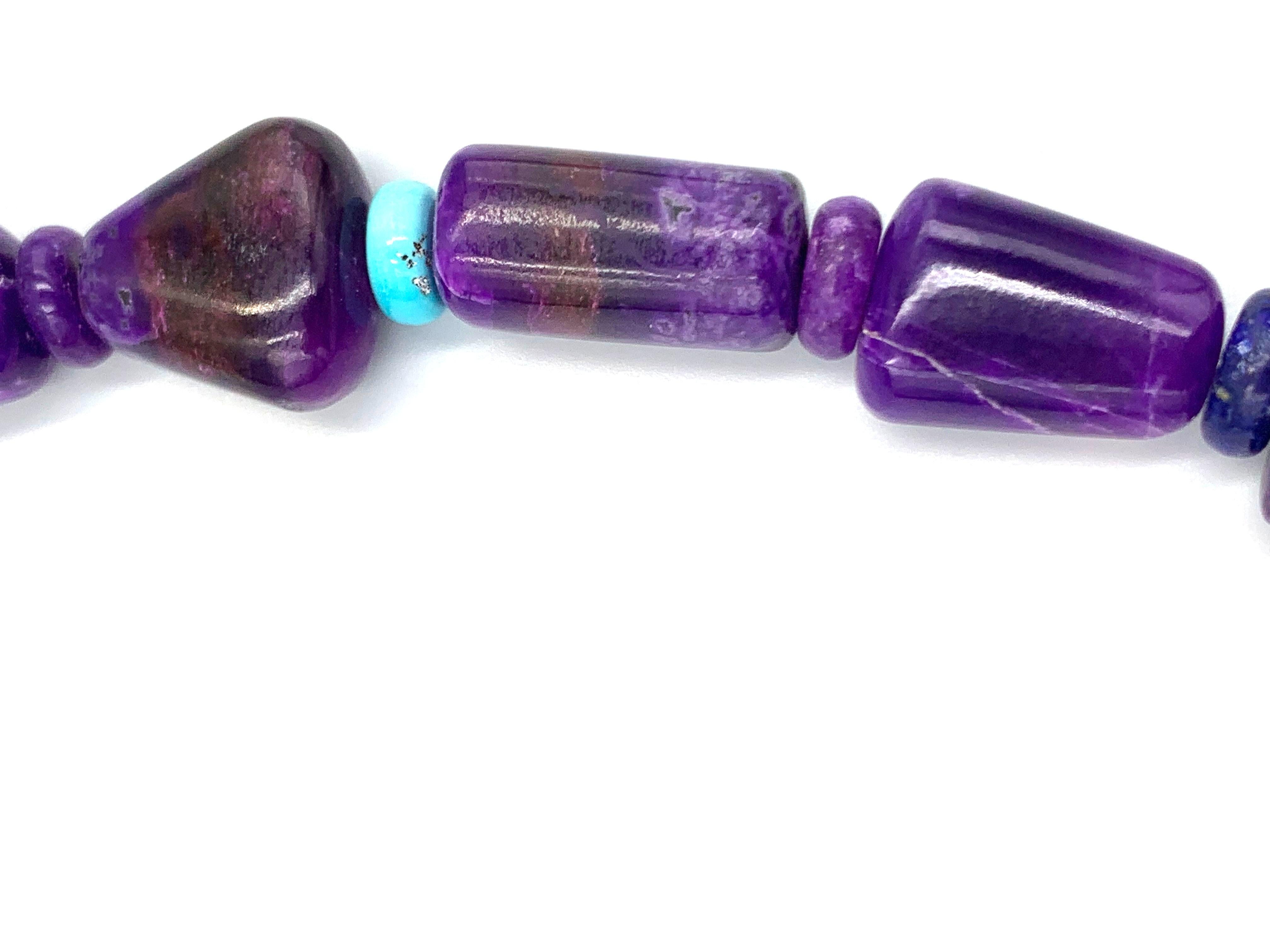 Collana di perline di Sugilite di Bruce Eckhardt in vendita 8
